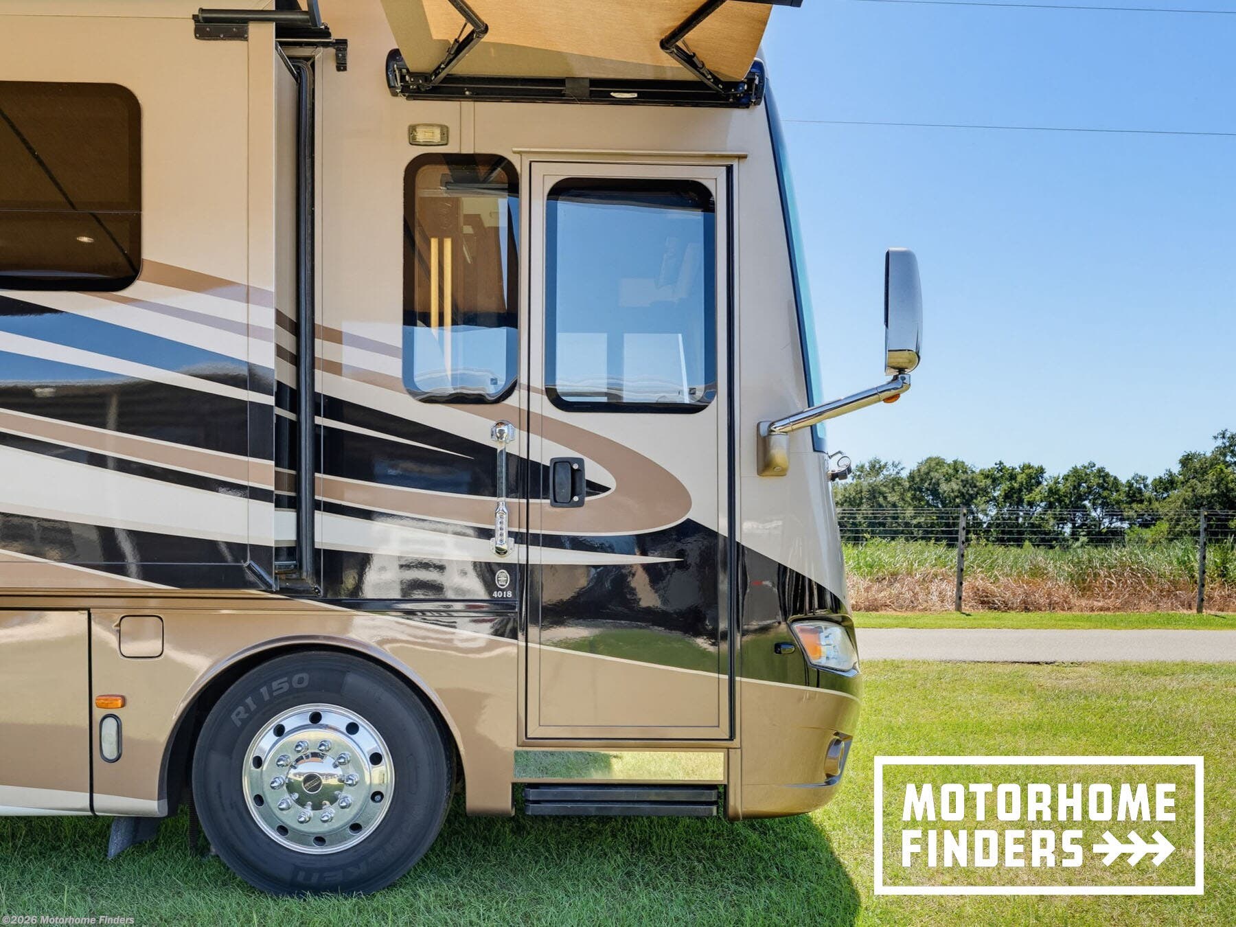 2016 Newmar Dutch Star 4018 - Used Diesel Pusher For Sale by Motorhome Finders in Wildwood, Florida features TV, Glass Shower Door, Fire Extinguisher, TV Antenna, Slideout