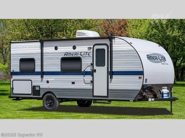 2022 Gulf Stream Ameri-Lite Super Lite 197bh - Used Travel Trailer For Sale by Superior RV in Conway, Arkansas features Smoke Detector, Skylight, Water Heater, Leveling Jacks, Stereo System