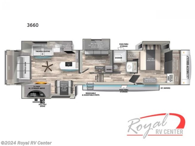 2023 Cherokee Arctic Wolf Suite 3660 by Forest River from Royal RV Center in Middlebury, Indiana