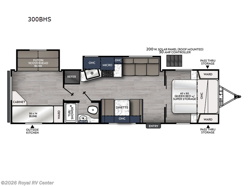 2024 Coachmen Apex Ultra-Lite 300BHS - Used Travel Trailer For Sale by Royal RV Center in Middlebury, Indiana features Slideout