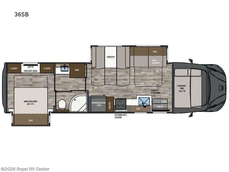 2026 Renegade Valencia 36SB - New Super C For Sale by Royal RV Center in Middlebury, Indiana features Slideout