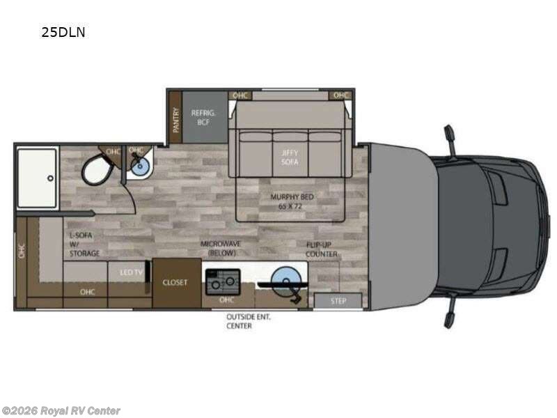 2026 Renegade Vienna 25DLN - New Class C For Sale by Royal RV Center in Middlebury, Indiana features Slideout