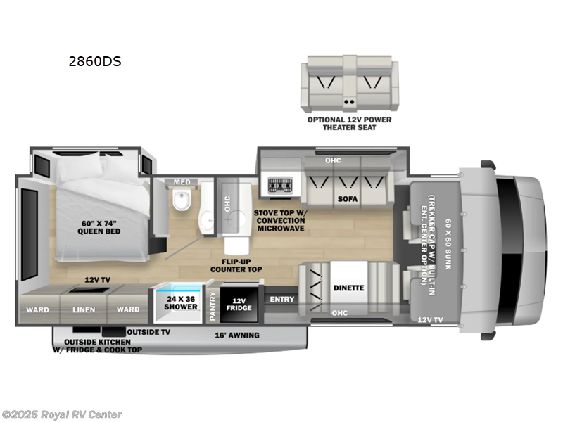 2026 Forest River Sunseeker Classic 2860DS - New Class C For Sale by Royal RV Center in Middlebury, Indiana features Slideout
