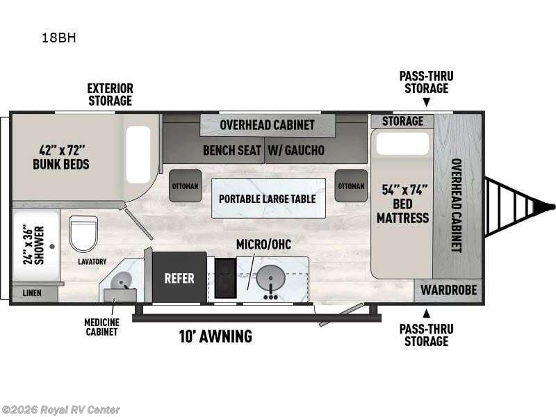 2026 Coachmen Clipper 4K Series 18BH - New Travel Trailer For Sale by Royal RV Center in Middlebury, Indiana