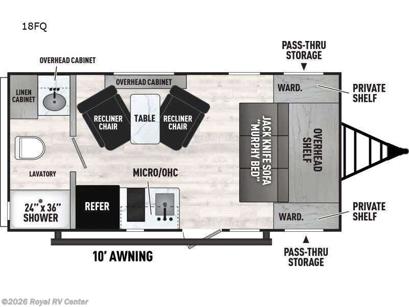 2026 Coachmen Clipper 4K Series 18FQ - New Travel Trailer For Sale by Royal RV Center in Middlebury, Indiana