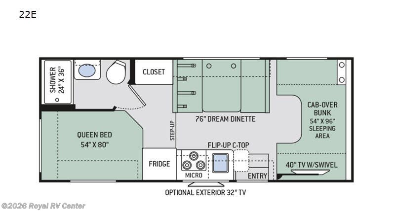 2020 Thor Motor Coach Four Winds 22E Chevy - Used Class C For Sale by Royal RV Center in Middlebury, Indiana