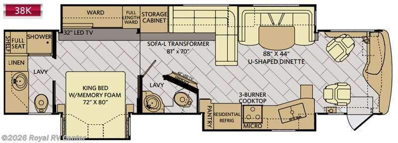 2016 Fleetwood Pace Arrow LXE 38K - Used Class A For Sale by Royal RV Center in Middlebury, Indiana features Slideout