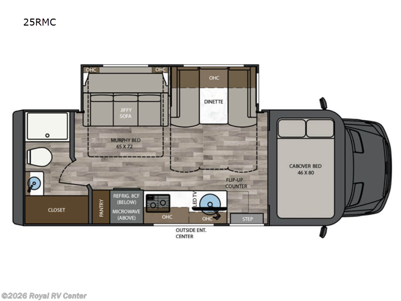 2026 Renegade RV Vienna 25RMC - New Class C For Sale by Royal RV Center in Middlebury, Indiana features Slideout