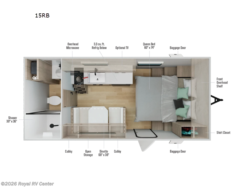 2026 Winnebago Access 15RB - New Travel Trailer For Sale by Royal RV Center in Middlebury, Indiana