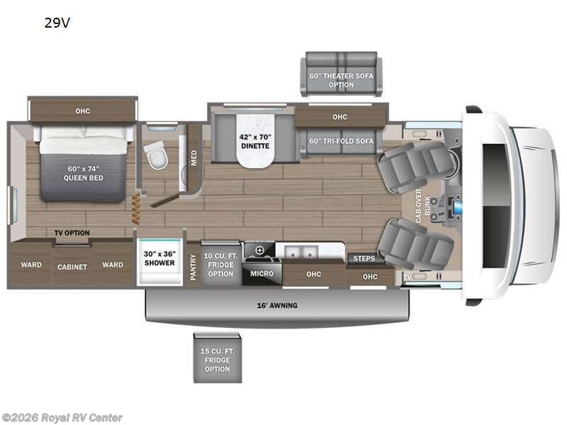 2024 Entegra Coach Esteem 29V - Used Class C For Sale by Royal RV Center in Middlebury, Indiana features Slideout