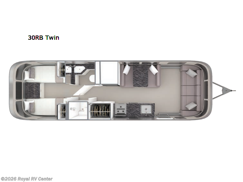 2023 Airstream Classic 30RB Twin - Used Travel Trailer For Sale by Royal RV Center in Middlebury, Indiana