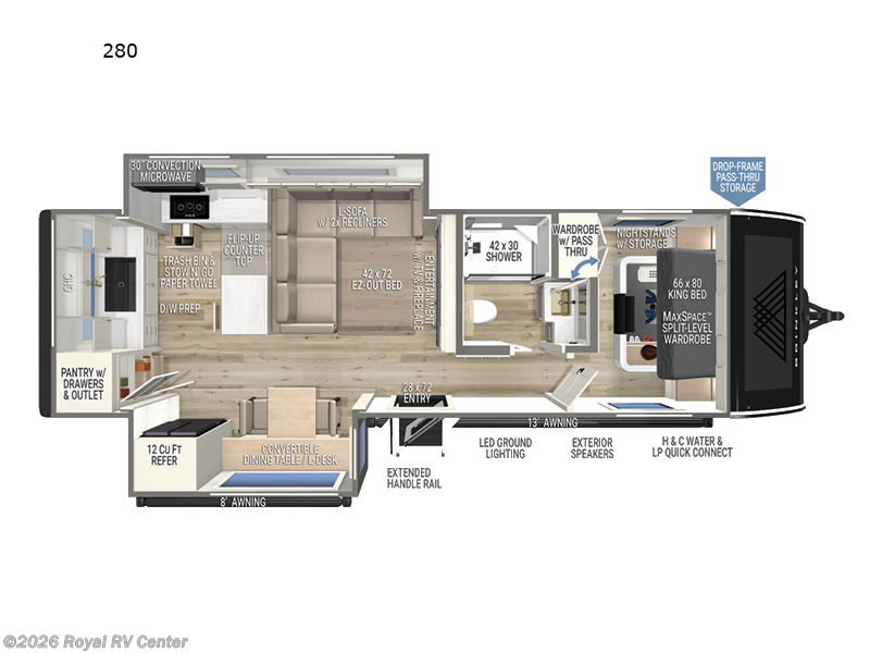 2027 Brinkley RV Model I 280 - New Travel Trailer For Sale by Royal RV Center in Middlebury, Indiana features Slideout