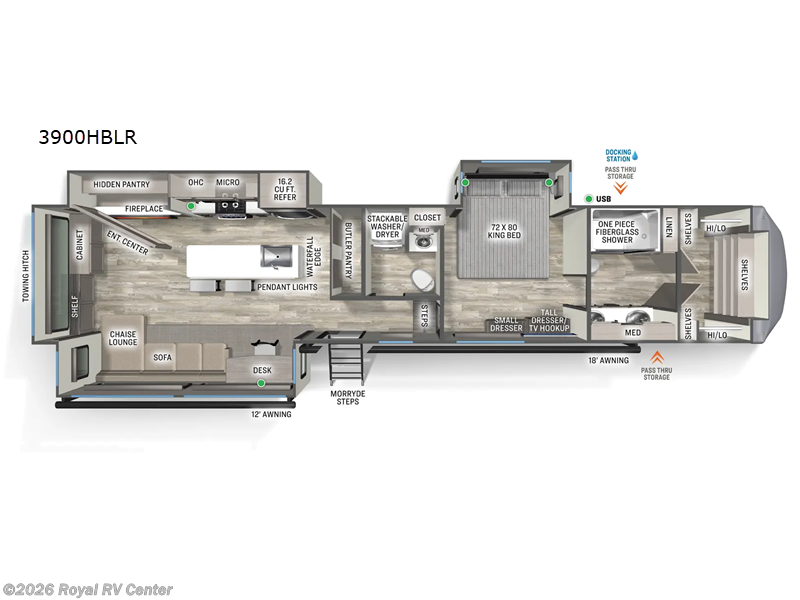 2026 Forest River Sierra 3900HBLR - New Fifth Wheel For Sale by Royal RV Center in Middlebury, Indiana features Slideout