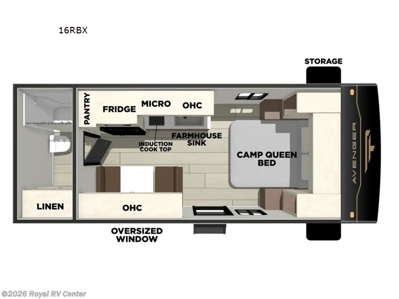 2027 Forest River Avenger LT 16RBX - New Travel Trailer For Sale by Royal RV Center in Middlebury, Indiana