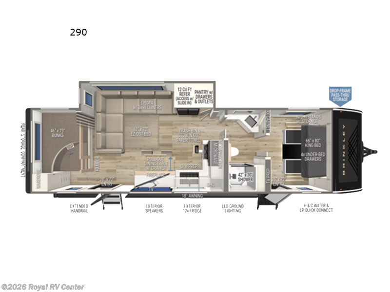 2027 Brinkley RV Model I 290 - New Travel Trailer For Sale by Royal RV Center in Middlebury, Indiana features Slideout