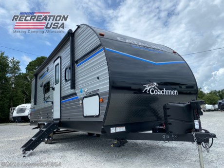 &lt;p&gt;30 AMP, 200W PANEL, 15K BTU DUCTED A/C - 2023 Coachmen Catalina Legacy Edition 243RBS - *** Price Includes Prep *** - National Shipping Available&lt;/p&gt;
&lt;p&gt;Catalina Legacy Edition Travel Trailers&lt;br /&gt;The Coachmen Catalina is a trusted name that provides a VERSATILE line up of reliable and affordable travel trailers! The Catalina Legacy Edition appeals to a broad breadth of RV lifestyles ranging from weekend use all the way to extended use and just about every use in between. With choices designed to fit almost any budget, the Coachmen Catalina Legacy Edition provides an abundance of value at one of the most aggressively priced travel trailers on the market. That means it&amp;rsquo;s packed with Coachmen Quality, Value, Style, and Comfort! * Due to the current environment our features and options are subject to change due to material availability&lt;/p&gt;
&lt;p&gt;The popular 243RBS is the ideal couple&amp;rsquo;s coach! This floorplan boasts a full-size super slide with both a dinette and sofa, a spacious rear bathroom with a walk-in shower, extra-large pantry/wardrobe storage, a breakfast bar and private bedroom. The half-ton friendly towing weight and under 30&amp;rsquo; real length makes this camper perfect for cross country travel or local weekend getaways!&lt;/p&gt;
&lt;p&gt;CATALINA&lt;/p&gt;
&lt;p&gt;JAVA DECOR&lt;/p&gt;
&lt;p&gt;LEGACY EDITION PACKAGE &lt;br /&gt;UNIVERSAL SOLAR PREP W/ INSTALLED ROOF PANEL PORT, LCI ONE CONTROL, SOLID STEP AT MAIN ENTRY DOOR, 360 SIPHON ROOF VENT, SKYLIGHT ABOVE TUB/SHOWER, BEDROOM USB AND OUTLETS, GAS/ ELECTRIC DSI WATER HEATER, 12V ROOF VENT AND FAN IN LIVING AND BATHROOM, 5/8&quot; TONGUE AND GROOVE PLYWOOD FLOORING, JIFFY SOFA W/ FLIP DOWN CUPHOLDER AND EASY ACCESS STORAGE (RETAIL VALUE $1,999.00)&lt;/p&gt;
&lt;p&gt;CATALINA CONNECT PACKAGE &lt;br /&gt;FULL 4G LTE CONNECTIVITY W/ INCLUDED SIM CARD, WIFI BOOSTER, WIFI EXTENDER (RETAIL VALUE $399.00)&lt;/p&gt;
&lt;p&gt;PREMIUM JBL AUDIO PACKAGE &lt;br /&gt;JBL AURA HEAD UNIT, 2 MULTIZONAL JBL PREMIUM INTERIOR SPEAKERS, 2 MULTIZONAL JBL PREMIUM EXTERIOR SPEAKERS (RETAIL VALUE $299.00)&lt;br /&gt;&lt;br /&gt;DESIGNER KITCHEN PACKAGE 12V 10 CU FT REFER, RESIDENTIAL PULL DOWN FAUCET, THERMOFOIL COUNTERTOPS W/ SMOOTH DROP EDGE, DEEP BASIN FARM STYLE SINK, SINK COVERS, STAINLESS RANGE OVEN W/ BLUE LED ACCENT LIGHTING AND FLUSH MOUNTED GLASS TOP, (2) USB AND (2) 110 OUTLETS (RETAIL VALUE $1,690.00)&lt;/p&gt;
&lt;p&gt;AMBIENCE PACKAGE &lt;br /&gt;POWER AWNING W/ MULTICOLOR CUSTOMIZABLE LED STRIP AND REMOTE, 4,000 LUMEN INTERIOR TOUCH LIGHTING (RETAIL VALUE $599.00)&lt;br /&gt;&lt;br /&gt;PREMIUM EXTERIOR PACKAGE&lt;br /&gt;ENCLOSED UNDERBELLY, 200LB FLIP-DOWN CARGO CARRYING RACK, POWER TONGUE JACK, BLACK TANK FLUSH, LP QUICK CONNECT, HOT/COLD OUTSIDE SHOWER, ALUMINUM FENDER SKIRTS, UPGRADED ALUMINUM RIMS, FRICTION HINGE DOOR, BATTERY DISCONNECT, EXTERIOR TV HOOKUPS, BACK-UP CAMERA PREP (RETAIL VALUE $1,115.00)&lt;br /&gt;&lt;br /&gt;15K BTU DUCTED A/C IPO 13.5K BTU A/C&lt;/p&gt;
&lt;p&gt;PEAK PERFORMANCE SOLAR PACKAGE&lt;br /&gt;&lt;br /&gt;200W PANEL W/ 30 AMP SOLAR CONTROLLER&lt;br /&gt;&lt;br /&gt;30&quot; BUILT IN FIREPLACE&lt;/p&gt;