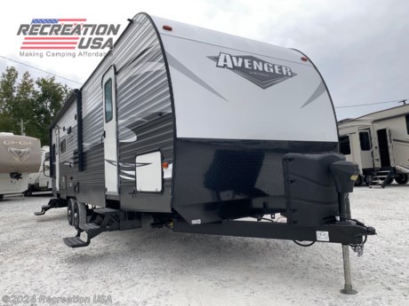 &lt;p&gt;The 2019 Avenger 28RE is a travel trailer RV model manufactured by Prime Time RV. It&#39;s a part of the Avenger series, known for providing comfortable and affordable camping experiences. Here are some general features and information about the 2019 Avenger 28RE:&lt;/p&gt;
&lt;p&gt;&lt;strong&gt;Floor Plan&lt;/strong&gt;: The Avenger 28RE typically features a rear entertainment floor plan. This means it often includes a rear living area with entertainment options, a central kitchen and dining area, and a front bedroom.&lt;/p&gt;
&lt;p&gt;&lt;strong&gt;Sleeping Capacity&lt;/strong&gt;: Depending on the specific configuration, the 2019 Avenger 28RE can typically sleep up to 4 to 6 people. It often includes a queen-size bed in the front bedroom and additional sleeping spaces in the living area, such as a sofa bed or convertible dinette.&lt;/p&gt;
&lt;p&gt;&lt;strong&gt;Kitchen&lt;/strong&gt;: The RV is equipped with a kitchen area that typically includes a refrigerator, stove, oven, microwave, and sink. This allows you to prepare meals while on the road.&lt;/p&gt;
&lt;p&gt;&lt;strong&gt;Entertainment&lt;/strong&gt;: The rear entertainment area may include options like a TV, stereo system, and comfortable seating for relaxation.&lt;/p&gt;
&lt;p&gt;&lt;strong&gt;Bathroom&lt;/strong&gt;: A typical bathroom in the Avenger 28RE includes a shower, toilet, sink, and storage for toiletries and linens.&lt;/p&gt;
&lt;p&gt;&lt;strong&gt;Storage&lt;/strong&gt;: Prime Time RVs, including the Avenger series, are known for providing ample storage space both inside and outside the RV for camping gear and personal belongings.&lt;/p&gt;
&lt;p&gt;&lt;strong&gt;Awning and Outdoor Space&lt;/strong&gt;: An outdoor awning provides shade and creates an outdoor living space for dining or relaxation.&lt;/p&gt;
&lt;p&gt;&lt;strong&gt;Construction&lt;/strong&gt;: Prime Time RVs are often praised for their construction quality, including features like aluminum-framed sidewalls and insulated walls for added comfort in various weather conditions.&lt;/p&gt;