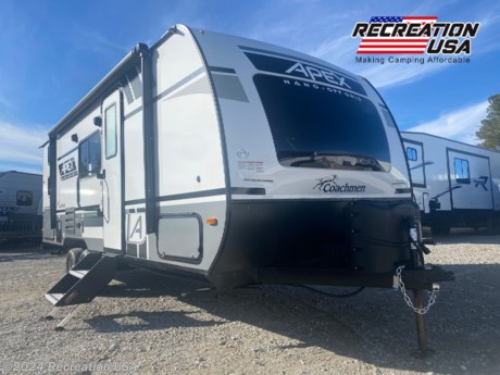 &lt;p&gt;Perfect trailer for the growing family. The large double over double bunks offer extra sleeping space for your growing kids and a murphy bed option for that additional seating space. We are on a dual axle with outside kitchen and still only weighing around 4,000 lb.&lt;/p&gt;
&lt;h2 class=&quot;&quot; data-sourcepos=&quot;1:1-1:97&quot;&gt;&lt;span style=&quot;font-size: 14pt;&quot;&gt;Adventure Awaits, Compact Size, Big Fun: The 2022 Coachmen Apex Nano 208BHS at Recreation USA!&lt;/span&gt;&lt;/h2&gt;
&lt;p data-sourcepos=&quot;3:1-3:71&quot;&gt;&lt;strong&gt;Stock #14111 | Visit RecreationUSA.com for more details and photos!&lt;/strong&gt;&lt;/p&gt;
&lt;p data-sourcepos=&quot;5:1-5:24&quot;&gt;Dreaming of escaping the ordinary and hitting the open road? Crave adventure but don&#39;t need a behemoth to carry it? The &lt;strong&gt;2022 Coachmen Apex Nano 208BHS&lt;/strong&gt;, now gracing the lot at Recreation USA, is your answer! This &lt;strong&gt;brand-new&lt;/strong&gt; camper punches above its weight in comfort, convenience, and most importantly, pure fun. And at Recreation USA, we&#39;re offering it at an &lt;strong&gt;unbeatable price&lt;/strong&gt;, fueled by our commitment to transparency and exceptional service.&lt;/p&gt;
&lt;p data-sourcepos=&quot;7:1-7:25&quot;&gt;&lt;strong&gt;Go big, travel small:&lt;/strong&gt;&lt;/p&gt;
&lt;ul data-sourcepos=&quot;9:1-10:50&quot;&gt;
&lt;li data-sourcepos=&quot;9:1-9:230&quot;&gt;&lt;strong&gt;Compact powerhouse&lt;/strong&gt;:&amp;nbsp;Measuring just 24&#39;10&quot; long and lightweight,&amp;nbsp;the Nano navigates narrow highways and scenic byways with ease.&amp;nbsp;Explore hidden gem campsites and conquer winding roads without sacrificing comfort or amenities.&lt;/li&gt;
&lt;li data-sourcepos=&quot;10:1-10:50&quot;&gt;&lt;strong&gt;Sleeps up to 5&lt;/strong&gt;:&amp;nbsp;Don&#39;t let the size fool you!&amp;nbsp;The Nano boasts a queen-size bed,&amp;nbsp;bunks,&amp;nbsp;and a dinette conversion,&amp;nbsp;comfortably accommodating your family or adventurous crew.&lt;/li&gt;
&lt;li data-sourcepos=&quot;11:1-11:248&quot;&gt;&lt;strong&gt;Packed with features&lt;/strong&gt;:&amp;nbsp;A fully equipped kitchen,&amp;nbsp;including a microwave and two-burner stove,&amp;nbsp;lets you whip up delicious meals anywhere.&amp;nbsp;The entertainment center keeps everyone entertained,&amp;nbsp;while the spacious bathroom ensures comfort on the go.&lt;/li&gt;
&lt;li data-sourcepos=&quot;12:1-13:0&quot;&gt;&lt;strong&gt;Outdoor oasis&lt;/strong&gt;:&amp;nbsp;An awning extends your living space,&amp;nbsp;creating a shaded haven for dining,&amp;nbsp;relaxing,&amp;nbsp;or stargazing.&amp;nbsp;The exterior storage compartments let you bring all your gear for the ultimate outdoor adventure.&lt;/li&gt;
&lt;/ul&gt;
&lt;p data-sourcepos=&quot;14:1-14:49&quot;&gt;&lt;strong&gt;Recreation USA makes your journey effortless:&lt;/strong&gt;&lt;/p&gt;
&lt;ul data-sourcepos=&quot;16:1-17:63&quot;&gt;
&lt;li data-sourcepos=&quot;16:1-16:109&quot;&gt;&lt;strong&gt;Competitive financing&lt;/strong&gt;:&amp;nbsp;Get pre-approved in minutes and choose from flexible options to fit your budget.&lt;/li&gt;
&lt;li data-sourcepos=&quot;17:1-17:63&quot;&gt;&lt;strong&gt;National shipping&lt;/strong&gt;:&amp;nbsp;We deliver your dream RV right to your doorstep,&amp;nbsp;no matter where you live.&lt;/li&gt;
&lt;li data-sourcepos=&quot;18:1-18:111&quot;&gt;&lt;strong&gt;Full service&lt;/strong&gt;:&amp;nbsp;Our expert technicians ensure your camper is ready for adventure,&amp;nbsp;giving you peace of mind.&lt;/li&gt;
&lt;li data-sourcepos=&quot;19:1-20:0&quot;&gt;&lt;strong&gt;No hidden fees&lt;/strong&gt;:&amp;nbsp;We believe in transparency and building trust.&amp;nbsp;You get the best price,&amp;nbsp;no surprises.&lt;/li&gt;
&lt;/ul&gt;
&lt;p data-sourcepos=&quot;21:1-21:300&quot;&gt;&lt;strong&gt;Don&#39;t let size limitations hold you back. Embrace adventure in a big way with the 2022 Coachmen Apex Nano 208BHS from Recreation USA! Visit our website at WWW.RECREATIONUSA.COM or call us today to schedule your test drive. Stock #14111 won&#39;t last long, claim your compact escape before it&#39;s gone!&lt;/strong&gt;&lt;/p&gt;
&lt;p data-sourcepos=&quot;23:1-23:56&quot;&gt;&lt;strong&gt;Here&#39;s why Recreation USA is your #1 choice for RVs:&lt;/strong&gt;&lt;/p&gt;
&lt;ul data-sourcepos=&quot;25:1-27:24&quot;&gt;
&lt;li data-sourcepos=&quot;25:1-25:81&quot;&gt;&lt;strong&gt;Unbeatable prices&lt;/strong&gt;:&amp;nbsp;We negotiate down to the bone to get you the best deals.&lt;/li&gt;
&lt;li data-sourcepos=&quot;26:1-26:90&quot;&gt;&lt;strong&gt;Competitive financing&lt;/strong&gt;:&amp;nbsp;Get pre-approved in minutes and choose from flexible options.&lt;/li&gt;
&lt;li data-sourcepos=&quot;27:1-27:24&quot;&gt;&lt;strong&gt;National shipping&lt;/strong&gt;:&amp;nbsp;We deliver your dream RV right to your doorstep.&lt;/li&gt;
&lt;li data-sourcepos=&quot;28:1-28:85&quot;&gt;&lt;strong&gt;Full service&lt;/strong&gt;:&amp;nbsp;Our expert technicians ensure your camper is ready for adventure.&lt;/li&gt;
&lt;li data-sourcepos=&quot;29:1-30:0&quot;&gt;&lt;strong&gt;No hidden fees&lt;/strong&gt;:&amp;nbsp;We believe in transparency and building trust.&lt;/li&gt;
&lt;/ul&gt;
&lt;p data-sourcepos=&quot;31:1-31:65&quot;&gt;&lt;strong&gt;Live the Recreation USA difference! See you on the open road!&lt;/strong&gt;&lt;/p&gt;
&lt;p data-sourcepos=&quot;33:1-33:18&quot;&gt;&lt;strong&gt;Call us today!&lt;/strong&gt;&lt;/p&gt;
&lt;p data-sourcepos=&quot;35:1-35:37&quot;&gt;&lt;strong&gt;Phone number:&lt;/strong&gt; 843-756-1072&lt;/p&gt;
&lt;p data-sourcepos=&quot;37:1-37:34&quot;&gt;&lt;strong&gt;Website:&lt;/strong&gt; &lt;a href=&quot;https://WWW.RECREATIONUSA.COM&quot;&gt;WWW.RECREATIONUSA.COM&lt;/a&gt;&lt;/p&gt;
&lt;p data-sourcepos=&quot;39:1-39:16&quot;&gt;&lt;strong&gt;Stock #14111&lt;/strong&gt;&lt;/p&gt;
&lt;p data-sourcepos=&quot;39:1-39:16&quot;&gt;&lt;a href=&quot;https://coachmenrv.com/apex-nano/208BHS/9355&quot; target=&quot;_blank&quot; rel=&quot;noopener&quot;&gt;&lt;strong&gt;Check Out More Specs Here&lt;/strong&gt;&lt;/a&gt;&lt;/p&gt;
&lt;p&gt;At Recreation USA our sale prices on our campers are fair and maybe the lowest in the country. There&#39;s zero price gouging, no additional fees for freight cost, no preparation fees, no fee for instructional walk-through, no pre-delivery inspection fee, no battery charging fee or for filling the propane tanks. Total transparency is our goal and we aim to deliver the best buying experience, so your family can start creating memories today.&lt;/p&gt;