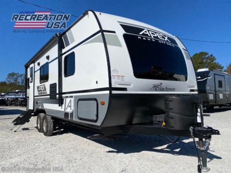 &lt;h2 data-sourcepos=&quot;1:1-1:105&quot;&gt;Lightly Used 2023 Coachmen Apex Nano 213RDS Travel Trailer at Recreation USA: Make Camping Affordable!&lt;/h2&gt;
&lt;p data-sourcepos=&quot;3:1-3:228&quot;&gt;&lt;strong&gt;Recreation USA&lt;/strong&gt; is proud to offer a fantastic opportunity to own a practically new RV at a great price! This lightly used 2023 Coachmen Apex Nano 213RDS travel trailer is perfect for weekend getaways or extended adventures.&lt;/p&gt;
&lt;p data-sourcepos=&quot;5:1-5:30&quot;&gt;&lt;strong&gt;Why Choose Recreation USA?&lt;/strong&gt;&lt;/p&gt;
&lt;ul data-sourcepos=&quot;7:1-11:0&quot;&gt;
&lt;li data-sourcepos=&quot;7:1-7:191&quot;&gt;&lt;strong&gt;Transparent Pricing:&lt;/strong&gt;&amp;nbsp;We believe in fair and honest deals. That&#39;s why at Recreation USA, there&#39;s&amp;nbsp;&lt;strong&gt;zero price gouging&lt;/strong&gt;. You won&#39;t find any hidden fees tacked onto the price of your RV.&lt;/li&gt;
&lt;li data-sourcepos=&quot;8:1-8:169&quot;&gt;&lt;strong&gt;No Surprise Costs:&lt;/strong&gt;&amp;nbsp;Freight, prep, walk-through instruction, pre-delivery inspection, battery charging, and propane tank filling are all&amp;nbsp;&lt;strong&gt;included&lt;/strong&gt;&amp;nbsp;in the price.&lt;/li&gt;
&lt;li data-sourcepos=&quot;9:1-9:106&quot;&gt;&lt;strong&gt;Outstanding Financing Options:&lt;/strong&gt;&amp;nbsp;We have a variety of financing options available to fit your budget.&lt;/li&gt;
&lt;li data-sourcepos=&quot;10:1-11:0&quot;&gt;&lt;strong&gt;We Care About You:&lt;/strong&gt;&amp;nbsp;Our friendly and knowledgeable staff is here to help you find the perfect RV for your needs. We&#39;re passionate about RVing and want to ensure you have a positive experience from start to finish. We welcome your entire family, including your furry companions!&lt;/li&gt;
&lt;/ul&gt;
&lt;p data-sourcepos=&quot;18:1-18:182&quot;&gt;&lt;strong&gt;Make memories that last a lifetime!&lt;/strong&gt; Visit Recreation USA today and take a tour of this lightly used 2023 Coachmen Apex Nano 213RDS travel trailer. We&#39;re confident you&#39;ll love it!&lt;/p&gt;
&lt;p data-sourcepos=&quot;20:1-20:93&quot;&gt;&lt;strong&gt;Call us at 843-756-1072 or visit us at 1801 Hwy 9 W, Longs SC 29568 to learn more.&lt;/strong&gt;&lt;/p&gt;
&lt;p data-sourcepos=&quot;22:1-22:131&quot;&gt;&lt;strong&gt;P.S.&lt;/strong&gt; Searching for &quot;affordable camping near me&quot;? We can help with that too! Just ask our friendly staff for recommendations.&lt;/p&gt;