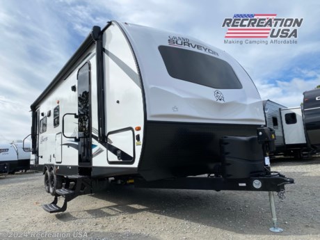 &lt;p&gt;50 AMP, ROOF MOUNTED 80W SOLAR, OUTDOOR KITCHEN, TST TIRE PRESSURE MONITORING, &amp;amp; CENTRAL VAC SYSTEM, 50 AMP SERVICE PREP 2ND A/C ARCTIC PACKAGE ELECTRIC STABILIZER JACKS, 2 SLIDES W/TOPPERS, TRAVEL TRAILER - 2023 Forest River Grand Surveyor 253RLS - *** Price Includes Prep *** - National Shipping Available NO HIDDEN FEES&lt;/p&gt;
&lt;p&gt;MIDNIGHT FROST INTERIOR COLOR&lt;/p&gt;
&lt;p&gt;TURN KEY CAMP ESSENTIALS PACKAGE&lt;/p&gt;
&lt;p&gt;GRAND SURVEYOR PACKAGE&lt;/p&gt;
&lt;p&gt;DIAMOND DEALER PACKAGE ROOF MOUNTED 80W SOLAR, TST TIRE&lt;br&gt;PRESSURE MONITORING, &amp;amp; CENTRAL VAC SYSTEM&lt;/p&gt;
&lt;p&gt;50 AMP SERVICE PREP 2ND A/C&lt;/p&gt;
&lt;p&gt;ARCTIC PACKAGE&lt;/p&gt;
&lt;p&gt;ELECTRIC STABILIZER JACKS&lt;/p&gt;
&lt;p&gt;THEATER SEATING IPO TRIFOLD SOFA&lt;/p&gt;
&lt;p&gt;&amp;nbsp;&lt;/p&gt;
&lt;p&gt;At Recreation USA our sale prices on our campers are fair and maybe the lowest in the country. There&#39;s zero price gouging, no additional fees for freight cost, no preparation fees, no fee for instructional walk-through, no pre-delivery inspection fee, no battery charging fee or for filling the propane tanks. Total transparency is our goal and we aim to deliver the best buying experience, so your family can start creating memories today.&lt;/p&gt;