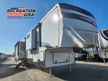 &lt;p&gt;Turn your next camping trip into a luxurious getaway with the spacious 2024 Forest River Sierra 3800RK fifth wheel, available now at Recreation USA. This beauty boasts ample living space with four slideouts, making it perfect for families or groups. &lt;strong&gt;50 amp, 2 AC&#39;s, King Bed on a Slide, Laundry Room with Washer and Dryer Installed and so much more!!&lt;/strong&gt;&lt;/p&gt;
&lt;p&gt;SANDAL INTERIOR COLOR&lt;/p&gt;
&lt;p&gt;SUMMIT PACKAGE&lt;/p&gt;
&lt;p&gt;CHEF&#39;S KITCHEN PACKAGE&lt;/p&gt;
&lt;p&gt;WASHER AND DRYER&lt;/p&gt;
&lt;p data-sourcepos=&quot;3:1-3:57&quot;&gt;&lt;strong&gt;Experience Comfortable Camping at an Affordable Price&lt;/strong&gt;&lt;/p&gt;
&lt;p data-sourcepos=&quot;5:1-5:250&quot;&gt;Turn your next camping trip into a luxurious getaway with the spacious 2024 Forest River Sierra 3800RK fifth wheel, available now at Recreation USA. This beauty boasts ample living space with four slideouts, making it perfect for families or groups.&lt;/p&gt;
&lt;p data-sourcepos=&quot;7:1-7:90&quot;&gt;Here at Recreation USA, we believe in making RV ownership accessible. That&#39;s why we offer:&lt;/p&gt;
&lt;ul data-sourcepos=&quot;9:1-12:0&quot;&gt;
&lt;li data-sourcepos=&quot;9:1-9:150&quot;&gt;&lt;strong&gt;Transparent Pricing:&lt;/strong&gt;&amp;nbsp;No surprise fees! We eliminate hidden costs like freight, pre-delivery inspections, battery charging, and propane filling.&lt;/li&gt;
&lt;li data-sourcepos=&quot;10:1-10:106&quot;&gt;&lt;strong&gt;Outstanding Financing Options:&lt;/strong&gt;&amp;nbsp;We work with you to find the perfect financing plan for your budget.&lt;/li&gt;
&lt;li data-sourcepos=&quot;11:1-12:0&quot;&gt;&lt;strong&gt;Exceptional Customer Service:&lt;/strong&gt;&amp;nbsp;Our dedicated staff provides a no-pressure buying experience and a comprehensive instructional walk-through to ensure you&#39;re comfortable hitting the road.&lt;/li&gt;
&lt;/ul&gt;
&lt;p data-sourcepos=&quot;13:1-13:47&quot;&gt;&lt;strong&gt;The Sierra 3800RK: Your Home Away From Home&lt;/strong&gt;&lt;/p&gt;
&lt;p data-sourcepos=&quot;15:1-15:84&quot;&gt;This feature-packed fifth wheel offers everything you need for a relaxing adventure:&lt;/p&gt;
&lt;ul data-sourcepos=&quot;17:1-22:0&quot;&gt;
&lt;li data-sourcepos=&quot;17:1-17:111&quot;&gt;&lt;strong&gt;Spacious Living Area:&lt;/strong&gt;&amp;nbsp;Unwind in the expansive living area with ample seating and a TV for entertainment.&lt;/li&gt;
&lt;li data-sourcepos=&quot;18:1-18:144&quot;&gt;&lt;strong&gt;Fully Equipped Kitchen:&lt;/strong&gt;&amp;nbsp;Whip up delicious meals with the well-appointed kitchen, featuring a refrigerator, oven, stovetop, and microwave.&lt;/li&gt;
&lt;li data-sourcepos=&quot;19:1-19:107&quot;&gt;&lt;strong&gt;Master Suite:&lt;/strong&gt;&amp;nbsp;Retreat to the luxurious master suite with a king-size bed for a restful night&#39;s sleep.&lt;/li&gt;
&lt;li data-sourcepos=&quot;20:1-20:107&quot;&gt;&lt;strong&gt;Additional Sleeping:&lt;/strong&gt;&amp;nbsp;Comfortably accommodate your entire crew with additional sleeping arrangements.&lt;/li&gt;
&lt;li data-sourcepos=&quot;21:1-22:0&quot;&gt;&lt;strong&gt;Pet-Friendly Design:&lt;/strong&gt;&amp;nbsp;Bring your furry companions along for the adventure!&lt;/li&gt;
&lt;/ul&gt;
&lt;p data-sourcepos=&quot;23:1-23:43&quot;&gt;&lt;strong&gt;Recreation USA: Your Trusted RV Partner&lt;/strong&gt;&lt;/p&gt;
&lt;p data-sourcepos=&quot;25:1-25:244&quot;&gt;At Recreation USA, we&#39;re passionate about helping families create lasting memories. We offer a wide selection of RVs to suit every need and budget. Visit us today and let our friendly staff help you find the perfect RV for your next adventure!&lt;/p&gt;
&lt;p data-sourcepos=&quot;27:1-27:83&quot;&gt;&lt;strong&gt;Don&#39;t forget to mention this ad to inquire about our special financing options!&lt;/strong&gt;&lt;/p&gt;
&lt;p data-sourcepos=&quot;35:1-35:155&quot;&gt;&lt;strong&gt;Keywords:&lt;/strong&gt; Recreation USA, RV Dealer, 2024 Forest River Sierra 3800RK, Fifth Wheel, Affordable Camping, Financing Options, Family Friendly, Pet Friendly&lt;/p&gt;