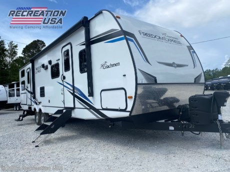 &lt;p&gt;LIKE NEW BUNKHOUSE TRAVEL TRAILER, 50 AMP, PREP FOR 2 AC&#39;S - 2022 Coachmen Freedom Express Select 31SE&amp;nbsp; - *** Price Includes Prep *** -&amp;nbsp; National Shipping Available&lt;/p&gt;
&lt;ul style=&quot;box-sizing: border-box; margin-top: 0px; margin-bottom: 1rem; color: #3e3b3b; font-family: &#39;Droid Sans&#39;, &#39;Open Sans&#39;, Arial, sans-serif; font-size: 16px;&quot;&gt;
&lt;li style=&quot;box-sizing: border-box;&quot;&gt;Alumicage Construction&lt;/li&gt;
&lt;li style=&quot;box-sizing: border-box;&quot;&gt;Vacuum Bonded Walls w/ Azdel Composite&lt;/li&gt;
&lt;li style=&quot;box-sizing: border-box;&quot;&gt;Radial Tires w/silver steel wheels&lt;/li&gt;
&lt;li style=&quot;box-sizing: border-box;&quot;&gt;Detachable Power Cord&lt;/li&gt;
&lt;li style=&quot;box-sizing: border-box;&quot;&gt;Power Awning&lt;/li&gt;
&lt;li style=&quot;box-sizing: border-box;&quot;&gt;Tinted Safety glass windows&lt;/li&gt;
&lt;li style=&quot;box-sizing: border-box;&quot;&gt;Front Diamond plate&lt;/li&gt;
&lt;li style=&quot;box-sizing: border-box;&quot;&gt;E-Z Lube&amp;reg; Axles&lt;/li&gt;
&lt;li style=&quot;box-sizing: border-box;&quot;&gt;Heated/enclosed Underbelly&lt;/li&gt;
&lt;li style=&quot;box-sizing: border-box;&quot;&gt;Tufflex PVC Roofing&lt;/li&gt;
&lt;li style=&quot;box-sizing: border-box;&quot;&gt;Winterize Ready Kit&lt;/li&gt;
&lt;li style=&quot;box-sizing: border-box;&quot;&gt;Ducted Furnace and Air Conditioner (N/A 17BLSE, 20SE)&lt;/li&gt;
&lt;li style=&quot;box-sizing: border-box;&quot;&gt;AIR 360+ Amplified Omnidirectional VHF/UHF, FM and WiFi Antenna with optional 4G LTE Gateway Add-On&lt;/li&gt;
&lt;li style=&quot;box-sizing: border-box;&quot;&gt;Freedom Solar Ready&lt;/li&gt;
&lt;li style=&quot;box-sizing: border-box;&quot;&gt;Two Interior/Two Exterior Speakers&lt;/li&gt;
&lt;li style=&quot;box-sizing: border-box;&quot;&gt;Pet Leash &amp;amp; Bottle Opener&lt;/li&gt;
&lt;li style=&quot;box-sizing: border-box;&quot;&gt;81&quot; Interior Ceiling&lt;/li&gt;
&lt;li style=&quot;box-sizing: border-box;&quot;&gt;AM/FM/HDMI/USB/Bluetooth Stereo&lt;/li&gt;
&lt;li style=&quot;box-sizing: border-box;&quot;&gt;Two Interior Speakers&lt;/li&gt;
&lt;li style=&quot;box-sizing: border-box;&quot;&gt;6 Gallon DSI Gas/Electric Water Heater&lt;/li&gt;
&lt;li style=&quot;box-sizing: border-box;&quot;&gt;LED Interior Lighting&lt;/li&gt;
&lt;li style=&quot;box-sizing: border-box;&quot;&gt;Night Shades&lt;/li&gt;
&lt;li style=&quot;box-sizing: border-box;&quot;&gt;Congoleum Diamond Flooring&lt;/li&gt;
&lt;li style=&quot;box-sizing: border-box;&quot;&gt;Hidden Hinge Cabinetry&lt;/li&gt;
&lt;li style=&quot;box-sizing: border-box;&quot;&gt;Dual Basin American Stonecast Sink&lt;/li&gt;
&lt;li style=&quot;box-sizing: border-box;&quot;&gt;Microwave&lt;/li&gt;
&lt;li style=&quot;box-sizing: border-box;&quot;&gt;Oven with 3-Burner Cooktop (N/A 17BLSE)&lt;/li&gt;
&lt;li style=&quot;box-sizing: border-box;&quot;&gt;Double Door Refrigerator&lt;/li&gt;
&lt;li style=&quot;box-sizing: border-box;&quot;&gt;Utensil Drawer (N/A 17BLSE)&lt;/li&gt;
&lt;li style=&quot;box-sizing: border-box;&quot;&gt;60&quot; x 80&quot; queen mattress w/cover (17BLSE 54&quot; x 80&quot;)&lt;/li&gt;
&lt;li style=&quot;box-sizing: border-box;&quot;&gt;USB Ports&lt;/li&gt;
&lt;li style=&quot;box-sizing: border-box;&quot;&gt;Bath Skylight&lt;/li&gt;
&lt;li style=&quot;box-sizing: border-box;&quot;&gt;Friction Hinge Entry Door&lt;/li&gt;
&lt;li style=&quot;box-sizing: border-box;&quot;&gt;50 AMP Service with Second Air Conditioner Prep&lt;/li&gt;
&lt;li style=&quot;box-sizing: border-box;&quot;&gt;Power tongue jack&lt;/li&gt;
&lt;/ul&gt;
&lt;p&gt;&amp;nbsp;&lt;/p&gt;