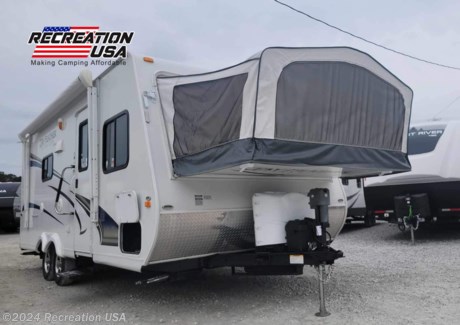 &lt;h2 data-sourcepos=&quot;1:1-1:98&quot;&gt;&lt;span style=&quot;font-size: 14pt;&quot;&gt;Expand Your Camping Horizons with the 2012 Jayco Jay Feather Ultra Lite x23B at Recreation USA!&lt;/span&gt;&lt;/h2&gt;
&lt;p data-sourcepos=&quot;3:1-3:299&quot;&gt;&lt;strong&gt;Make memories that last a lifetime&lt;/strong&gt; in the comfortable and convenient 2012 Jayco Jay Feather Ultra Lite x23B expandable travel trailer, now available at Recreation USA! This lightly used trailer is perfect for families and adventurers seeking an &lt;strong&gt;affordable and hassle-free camping experience&lt;/strong&gt;.&lt;/p&gt;
&lt;p data-sourcepos=&quot;5:1-5:59&quot;&gt;&lt;strong&gt;Here&#39;s what makes the Jayco Jay Feather x23B stand out:&lt;/strong&gt;&lt;/p&gt;
&lt;ul data-sourcepos=&quot;7:1-11:0&quot;&gt;
&lt;li data-sourcepos=&quot;7:1-7:249&quot;&gt;&lt;strong&gt;Sleeps up to 6:&lt;/strong&gt;&amp;nbsp;Featuring a queen-size bed in the expandable front bunk and a jackknife sofa that converts to a bed, plus a spacious dinette that can also be used for sleeping, this trailer comfortably accommodates your family or camping crew.&lt;/li&gt;
&lt;li data-sourcepos=&quot;8:1-8:193&quot;&gt;&lt;strong&gt;Lightweight and easy to tow:&lt;/strong&gt;&amp;nbsp;The Jayco x23B&#39;s lightweight construction makes it perfect for SUVs and smaller tow vehicles, allowing you to explore off-the-beaten-path campsites with ease.&lt;/li&gt;
&lt;li data-sourcepos=&quot;9:1-9:154&quot;&gt;&lt;strong&gt;Quick and simple setup:&lt;/strong&gt;&amp;nbsp;The expandable sections make setup a breeze, allowing you to spend less time setting up and more time enjoying the outdoors.&lt;/li&gt;
&lt;li data-sourcepos=&quot;10:1-11:0&quot;&gt;&lt;strong&gt;Functional and convenient amenities:&lt;/strong&gt;&amp;nbsp;The x23B boasts a full bathroom with a shower, a well-equipped kitchen with a refrigerator, stove, and sink, and ample storage space to keep your gear organized.&lt;/li&gt;
&lt;/ul&gt;
&lt;p data-sourcepos=&quot;12:1-12:30&quot;&gt;&lt;strong&gt;Why Choose Recreation USA?&lt;/strong&gt;&lt;/p&gt;
&lt;p data-sourcepos=&quot;14:1-14:117&quot;&gt;At Recreation USA, we are passionate about making camping accessible and enjoyable for everyone. That&#39;s why we offer:&lt;/p&gt;
&lt;ul data-sourcepos=&quot;16:1-20:0&quot;&gt;
&lt;li data-sourcepos=&quot;16:1-16:100&quot;&gt;&lt;strong&gt;Transparent pricing:&lt;/strong&gt;&amp;nbsp;No hidden fees, no price gouging. The price you see is the price you pay.&lt;/li&gt;
&lt;li data-sourcepos=&quot;17:1-17:117&quot;&gt;&lt;strong&gt;Outstanding financing options:&lt;/strong&gt;&amp;nbsp;We work with various lenders to secure the best financing terms for your budget.&lt;/li&gt;
&lt;li data-sourcepos=&quot;18:1-18:147&quot;&gt;&lt;strong&gt;Exceptional customer service:&lt;/strong&gt;&amp;nbsp;Our friendly and knowledgeable staff is here to answer your questions and guide you through the buying process.&lt;/li&gt;
&lt;li data-sourcepos=&quot;19:1-20:0&quot;&gt;&lt;strong&gt;Commitment to your family:&lt;/strong&gt;&amp;nbsp;We care about your family&#39;s comfort and safety, including your furry friends!&lt;/li&gt;
&lt;/ul&gt;
&lt;p data-sourcepos=&quot;21:1-21:188&quot;&gt;&lt;strong&gt;Don&#39;t miss out on this amazing opportunity to own a piece of adventure! Visit Recreation USA today or contact us to schedule a viewing of the 2012 Jayco Jay Feather Ultra Lite x23B.&lt;/strong&gt;&lt;/p&gt;
&lt;p data-sourcepos=&quot;23:1-23:60&quot;&gt;&lt;strong&gt;Remember, at Recreation USA, we make camping affordable!&lt;/strong&gt;&lt;/p&gt;