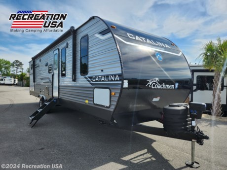 &lt;p&gt;&lt;strong&gt;2024 Coachman Catalina Legacy 343BHTSLE: The Ultimate Bunk House Camper&lt;/strong&gt;&lt;/p&gt;
&lt;p&gt;Experience the perfect blend of comfort, convenience, and adventure with the 2024 Coachman Catalina Legacy 343BHTSLE. At Recreation USA, we offer this exceptional camper at the best price in the county, with no destination fee, prep fee, or cleaning fee &amp;ndash; just your tax, tag, title, and a $399.00 doc fee. Our commitment to Making Camping Affordable ensures you get the best deal on this extraordinary bunk house camper.&lt;/p&gt;
&lt;p&gt;&lt;strong&gt;Key Features:&lt;/strong&gt;&lt;/p&gt;
&lt;ul&gt;
&lt;li&gt;&lt;strong&gt;Driftwood Decor Legacy Edition Package:&lt;/strong&gt;
&lt;ul&gt;
&lt;li&gt;New SLS Sofa with Interior Storage&lt;/li&gt;
&lt;li&gt;Universal 600W Solar Prep with Installed Roof Panel Port&lt;/li&gt;
&lt;li&gt;Full 4G LTE/WiFi Booster/WiFi Extender Prep, LCI One Control&lt;/li&gt;
&lt;li&gt;360 Siphon Roof Vent&lt;/li&gt;
&lt;li&gt;Skylight Above Tub/Shower&lt;/li&gt;
&lt;/ul&gt;
&lt;/li&gt;
&lt;li&gt;&lt;strong&gt;Premium JBL Audio Package&lt;/strong&gt;&lt;/li&gt;
&lt;li&gt;&lt;strong&gt;General Electric Appliance and Kitchen Package&lt;/strong&gt;&lt;/li&gt;
&lt;li&gt;&lt;strong&gt;Premium Exterior Package&lt;/strong&gt;&lt;/li&gt;
&lt;li&gt;&lt;strong&gt;Ambience Package&lt;/strong&gt;&lt;/li&gt;
&lt;li&gt;&lt;strong&gt;Catalina Show Stopper Package&lt;/strong&gt;&lt;/li&gt;
&lt;li&gt;&lt;strong&gt;Peak Performance Solar Package&lt;/strong&gt;&lt;/li&gt;
&lt;li&gt;&lt;strong&gt;Additional Amenities:&lt;/strong&gt;
&lt;ul&gt;
&lt;li&gt;30&quot; Built-In Fireplace&lt;/li&gt;
&lt;li&gt;SafeRide RV Motor Club (Roadside Assistance)&lt;/li&gt;
&lt;/ul&gt;
&lt;/li&gt;
&lt;li&gt;&lt;strong&gt;RVIA Seal&lt;/strong&gt;&lt;/li&gt;
&lt;/ul&gt;
&lt;p&gt;&lt;strong&gt;Luxurious Interior:&lt;/strong&gt;&lt;/p&gt;
&lt;p&gt;Step inside to discover the Driftwood decor, setting the stage for relaxation and enjoyment. The new SLS sofa with interior storage provides a comfortable space to lounge during the day and converts into a sleeping area at night. Enjoy premium audio with the JBL Aura head unit and multizonal JBL premium interior speakers, creating an immersive entertainment experience.&lt;/p&gt;
&lt;p&gt;&lt;strong&gt;Premium Kitchen and Appliances:&lt;/strong&gt;&lt;/p&gt;
&lt;p&gt;The General Electric appliance and kitchen package feature stainless steel appliances, including a 10 cu ft refrigerator, microwave, and 3-burner gas range with metal back-lit knobs. Thermofoil countertops with a smooth drop edge and a deep basin farm-style sink enhance the kitchen&#39;s functionality and aesthetics.&lt;/p&gt;
&lt;p&gt;&lt;strong&gt;Exterior Excellence:&lt;/strong&gt;&lt;/p&gt;
&lt;p&gt;Equipped with the premium exterior package, the Catalina Legacy 343BHTSLE boasts a flip-down cargo rack, upgraded aluminum rims, and aluminum fender skirts for added durability and style. The power awning with a multicolor customizable LED strip and remote provides outdoor ambiance, while the included 200 lb cargo carrying rack offers additional storage options.&lt;/p&gt;
&lt;p&gt;&lt;strong&gt;Superior Construction and Safety Features:&lt;/strong&gt;&lt;/p&gt;
&lt;p&gt;Built on a cambered structural steel I-beam frame with Norco electromagnetic and powder-coated chassis, this camper ensures stability and longevity. Safety features include smoke alarms, LP/CO gas detectors, fire extinguisher, fire escape windows, and a dead-bolt lock on the entry door for added security and peace of mind.&lt;/p&gt;
&lt;p&gt;Don&#39;t miss out on the opportunity to own the 2024 Coachman Catalina Legacy 343BHTSLE &amp;ndash; visit &lt;a href=&quot;http://www.recreationusa.com&quot; target=&quot;_new&quot;&gt;www.recreationusa.com&lt;/a&gt; today to secure the best price and embark on unforgettable camping adventures with your family and friends!&lt;/p&gt;
&lt;p&gt;2024 Coachman Catalina Legacy 343BHTS&lt;/p&gt;
&lt;p&gt;New 2024 Coachman Catalina Legacy 343BHTSLE&lt;/p&gt;
&lt;p&gt;2024 Catalina Legacy Edition 343BHTS&lt;/p&gt;
&lt;p&gt;New Catalina Legacy Edition 343BHTSLE&lt;/p&gt;