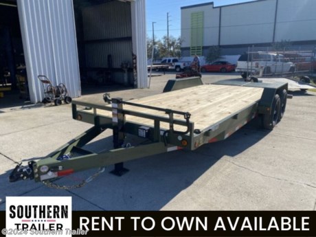 &lt;p&gt;&lt;span style=&quot;color: #363636; font-family: Hind, sans-serif; font-size: 16px;&quot;&gt;We offer RENT TO OWN and also offer Traditional Financing with approved credit !! This Trailer is for sale at Southern Trailer in Englewood Florida.&lt;/span&gt;&lt;/p&gt;
&lt;p&gt;&lt;strong&gt;&lt;span style=&quot;color: #363636; font-family: Hind, sans-serif;&quot;&gt;&lt;span style=&quot;font-size: 16px;&quot;&gt;83&quot; x 20&#39; Tandem Axle Equipment Trailer&lt;/span&gt;&lt;/span&gt;&lt;/strong&gt;&lt;/p&gt;
&lt;p&gt;&lt;span style=&quot;color: #363636; font-family: Hind, sans-serif;&quot;&gt;&lt;span style=&quot;font-size: 16px;&quot;&gt;6&quot; Frame For MAX Ramps Dove (ONLY)&lt;/span&gt;&lt;/span&gt;&lt;/p&gt;
&lt;p&gt;&lt;span style=&quot;color: #363636; font-family: Hind, sans-serif;&quot;&gt;&lt;span style=&quot;font-size: 16px;&quot;&gt;2 - 7,000 Lb Dexter Spring Axles ( Elec FSA Brakes on both)&lt;/span&gt;&lt;/span&gt;&lt;/p&gt;
&lt;p&gt;&lt;span style=&quot;color: #363636; font-family: Hind, sans-serif;&quot;&gt;&lt;span style=&quot;font-size: 16px;&quot;&gt;ST235/80 R16 LRE 10 Ply.&amp;nbsp;&amp;nbsp;&lt;/span&gt;&lt;/span&gt;&lt;/p&gt;
&lt;p&gt;&lt;span style=&quot;color: #363636; font-family: Hind, sans-serif;&quot;&gt;&lt;span style=&quot;font-size: 16px;&quot;&gt;Coupler 2-5/16&quot; Adjustable (4 HOLE)&lt;/span&gt;&lt;/span&gt;&lt;/p&gt;
&lt;p&gt;&lt;span style=&quot;color: #363636; font-family: Hind, sans-serif;&quot;&gt;&lt;span style=&quot;font-size: 16px;&quot;&gt;Treated Wood Floor&lt;/span&gt;&lt;/span&gt;&lt;/p&gt;
&lt;p&gt;&lt;span style=&quot;color: #363636; font-family: Hind, sans-serif;&quot;&gt;&lt;span style=&quot;font-size: 16px;&quot;&gt;Diamond Plate Fenders (removable)&lt;/span&gt;&lt;/span&gt;&lt;/p&gt;
&lt;p&gt;&lt;span style=&quot;color: #363636; font-family: Hind, sans-serif;&quot;&gt;&lt;span style=&quot;font-size: 16px;&quot;&gt;MAX Ramps w/Dove&lt;/span&gt;&lt;/span&gt;&lt;/p&gt;
&lt;p&gt;&lt;span style=&quot;color: #363636; font-family: Hind, sans-serif;&quot;&gt;&lt;span style=&quot;font-size: 16px;&quot;&gt;16&quot; Cross-Members&lt;/span&gt;&lt;/span&gt;&lt;/p&gt;
&lt;p&gt;&lt;span style=&quot;color: #363636; font-family: Hind, sans-serif;&quot;&gt;&lt;span style=&quot;font-size: 16px;&quot;&gt;Jack Spring Loaded Drop Leg 1-10K&lt;/span&gt;&lt;/span&gt;&lt;/p&gt;
&lt;p&gt;&lt;span style=&quot;color: #363636; font-family: Hind, sans-serif;&quot;&gt;&lt;span style=&quot;font-size: 16px;&quot;&gt;Lights LED (w/Cold Weather Harness)&lt;/span&gt;&lt;/span&gt;&lt;/p&gt;
&lt;p&gt;&lt;span style=&quot;color: #363636; font-family: Hind, sans-serif;&quot;&gt;&lt;span style=&quot;font-size: 16px;&quot;&gt;4 - D-Rings 4&quot; Weld On&lt;/span&gt;&lt;/span&gt;&lt;/p&gt;
&lt;p&gt;&lt;span style=&quot;color: #363636; font-family: Hind, sans-serif;&quot;&gt;&lt;span style=&quot;font-size: 16px;&quot;&gt;Tool Tray&lt;/span&gt;&lt;/span&gt;&lt;/p&gt;
&lt;p&gt;&lt;span style=&quot;color: #363636; font-family: Hind, sans-serif;&quot;&gt;&lt;span style=&quot;font-size: 16px;&quot;&gt;Spare Tire Mount&lt;/span&gt;&lt;/span&gt;&lt;/p&gt;
&lt;p&gt;&lt;span style=&quot;color: #363636; font-family: Hind, sans-serif;&quot;&gt;&lt;span style=&quot;font-size: 16px;&quot;&gt;Army Green (w/Primer)&lt;/span&gt;&lt;/span&gt;&lt;/p&gt;
&lt;p&gt;&amp;nbsp;&lt;/p&gt;
&lt;p&gt;&lt;span style=&quot;color: #363636; font-family: Hind, sans-serif;&quot;&gt;&lt;span style=&quot;font-size: 16px;&quot;&gt;Road Service Program&lt;/span&gt;&lt;/span&gt;&lt;/p&gt;
&lt;p&gt;&lt;span style=&quot;color: #363636; font-family: Hind, sans-serif; font-size: 16px;&quot;&gt;Please call or email us to verify that this trailer is still for sale * *NO DOC FEES !!! NO INBOUND FREIGHT FEES !!! NO SETUP FEES !!! All prices are Plus Tax, Title, License. All prices are already discounted for&amp;nbsp; Cash, Check, Finance or RENT TO OWN. We offer financing through Sheffield Financial with approved credit on some new trailers . Here at Southern Trailer we try to have a good selection of trailers in stock and for sale at our Englewood, Florida location. We are a licensed Florida trailer dealer. We stock enclosed cargo trailers, ATV Trailers, UTV Trailers, dump trailer, tilt bed equipment trailers, Implement trailers, Car Haulers, Aluminum trailer, Utility Trailer, Box Trailer, Used trailer for sale, Bobcat trailer, car trailer, Race trailers, Gooseneck Trailer, Hydraulic dovetail trailers, Low pro trailers, Enclosed Car Trailers, Construction trailers, Craft Trailers, tool trailers, Deckover Trailers, farm trailers, seed trailers, skid loader trailer, scissor lift trailers, forklift trailers, motorcycle trailers, slingshot trailer, Buggy Haulers, Jeep Trailers, SXS Trailer, Pipetop Trailer, Spring loaded gate trailers, Trailer to haul my golf cart, Pintle trailer, backhoe trailer, landscape trailer, lawn care trailer. Trailer dealer near me. Trailer dealer in florida, trailer sales in florida, trailer dealer near tampa, trailer sales near Sarasota. Trailer Dealer near Palmetto Florida, Trailer Dealer near Port Charlotte. Trailer sales in Charlotte county. Trailer sales in Sarasota County. We also offer trailer parts and trailer service like wheel bearing, brakes, seals, lighting, welding on steel and aluminum. We are located close to Tampa Florida, Sarasota Florida, Englewood Florida, Port Charlotte FL, Arcadia Florida, Bradenton Florida, Longboat Key Florida, North Port Florida, Venice Florida, Palmetto Florida, Nokomis Florida, Osprey Florida, Fort Myers Florida, Largo Florida, Lakeland Florida, Myakka City Florida, Punta Gorda Florida, Wauchula Florida, Bartow Florida, Brandon Florida, Ruskin Florida, Parrish Florida. We are a dealer for Aluma Aluminum trailers, Anvil enclosed cargo trailers, Load Trail Trailer, Load max Trailers, Belmont Trailers, Xpress and High Country by Alcom Aluminum Enclosed Trailers, Down 2 Earth Trailers, Belmont Aluminum Trailer dealer. Southern Trailer is not responsible for any typos, errors, or misprints. . Model number may be different on MSO and Trailer than we have listed if built on robot line&lt;/span&gt;&lt;/p&gt;