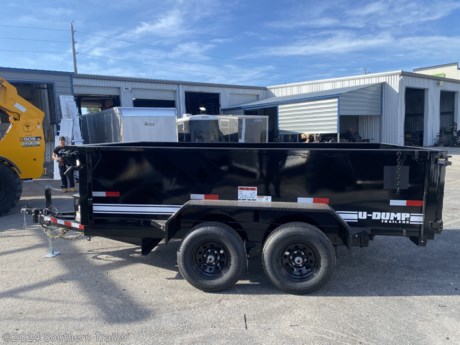 &lt;p&gt;We offer RENT TO OWN and also offer Traditional Financing with approved credit !! This Trailer is for sale at Southern Trailer in Englewood Florida.&lt;/p&gt;
&lt;p&gt;&lt;strong&gt;U-Dump 12&#39; Dump Trailer&lt;/strong&gt;&lt;/p&gt;
&lt;p&gt;6X12 Dump&lt;/p&gt;
&lt;p&gt;31&quot; Sidewalls&lt;/p&gt;
&lt;p&gt;Low Profile&lt;/p&gt;
&lt;p&gt;9990 GVWR&lt;/p&gt;
&lt;p&gt;LED Lighting&lt;/p&gt;
&lt;p&gt;Battery&lt;/p&gt;
&lt;p&gt;5 amp Battery Charger&lt;/p&gt;
&lt;p&gt;Spare Mount&lt;/p&gt;
&lt;p&gt;7K Drop Leg Jack&lt;/p&gt;
&lt;p&gt;2-5/16&quot; Coupler&lt;/p&gt;
&lt;p&gt;Elec. Brakes both axles&lt;/p&gt;
&lt;p&gt;225/15&quot; LRC Tires&lt;/p&gt;
&lt;p&gt;6&#39; Tarp and Roller&lt;/p&gt;
&lt;p&gt;* * Please call or email us to verify that this trailer is still for sale * *NO DOC FEES !!! NO INBOUND FREIGHT FEES !!! NO SETUP FEES !!! All prices are Plus Tax, Title, License. All prices are already discounted for&amp;nbsp; Cash, Check, Finance or RENT TO OWN. We offer financing through Sheffield Financial with approved credit on some new trailers . Here at Southern Trailer we try to have a good selection of trailers in stock and for sale at our Englewood, Florida location. We are a licensed Florida trailer dealer. We stock enclosed cargo trailers, ATV Trailers, UTV Trailers, dump trailer, tilt bed equipment trailers, Implement trailers, Car Haulers, Aluminum trailer, Utility Trailer, Box Trailer, Used trailer for sale, Bobcat trailer, car trailer, Race trailers, Gooseneck Trailer, Hydraulic dovetail trailers, Low pro trailers, Enclosed Car Trailers, Construction trailers, Craft Trailers, tool trailers, Deckover Trailers, farm trailers, seed trailers, skid loader trailer, scissor lift trailers, forklift trailers, motorcycle trailers, slingshot trailer, Buggy Haulers, Jeep Trailers, SXS Trailer, Pipetop Trailer, Spring loaded gate trailers, Trailer to haul my golf cart, Pintle trailer, backhoe trailer, landscape trailer, lawn care trailer. Trailer dealer near me. Trailer dealer in florida, trailer sales in florida, trailer dealer near tampa, trailer sales near Sarasota. Trailer Dealer near Palmetto Florida, Trailer Dealer near Port Charlotte. Trailer sales in Charlotte county. Trailer sales in Sarasota County. We also offer trailer parts and trailer service like wheel bearing, brakes, seals, lighting, welding on steel and aluminum. We are located close to Tampa Florida, Sarasota Florida, Englewood Florida, Port Charlotte FL, Arcadia Florida, Bradenton Florida, Longboat Key Florida, North Port Florida, Venice Florida, Palmetto Florida, Nokomis Florida, Osprey Florida, Fort Myers Florida, Largo Florida, Lakeland Florida, Myakka City Florida, Punta Gorda Florida, Wauchula Florida, Bartow Florida, Brandon Florida, Ruskin Florida, Parrish Florida. We are a dealer for Aluma Aluminum trailers, Anvil enclosed cargo trailers, Load Trail Trailer, Load max Trailers, Belmont Trailers, Xpress and High Country by Alcom Aluminum Enclosed Trailers, Down 2 Earth Trailers, Belmont Aluminum Trailer dealer. Southern Trailer is not responsible for any typos, errors, or misprints. . Model number may be different on MSO and Trailer than we have listed if built on robot line&lt;/p&gt;