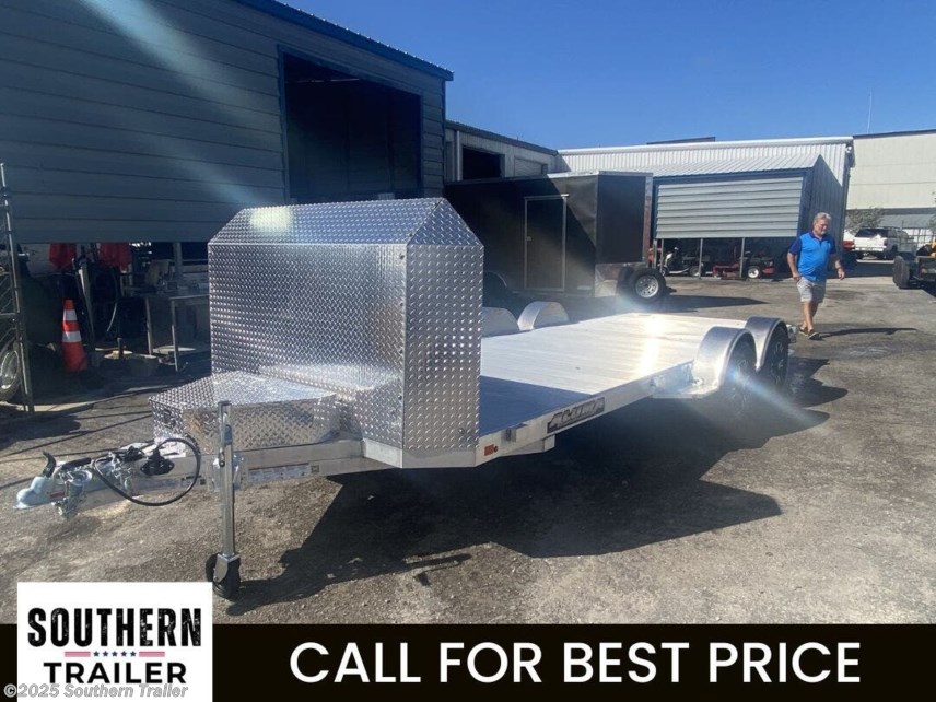New 2025 Aluma EX8220H-TA-EL-R-RTD 20&apos; Executive Series Aluminum Car Trailer 9.9K GVW available in Englewood, Florida