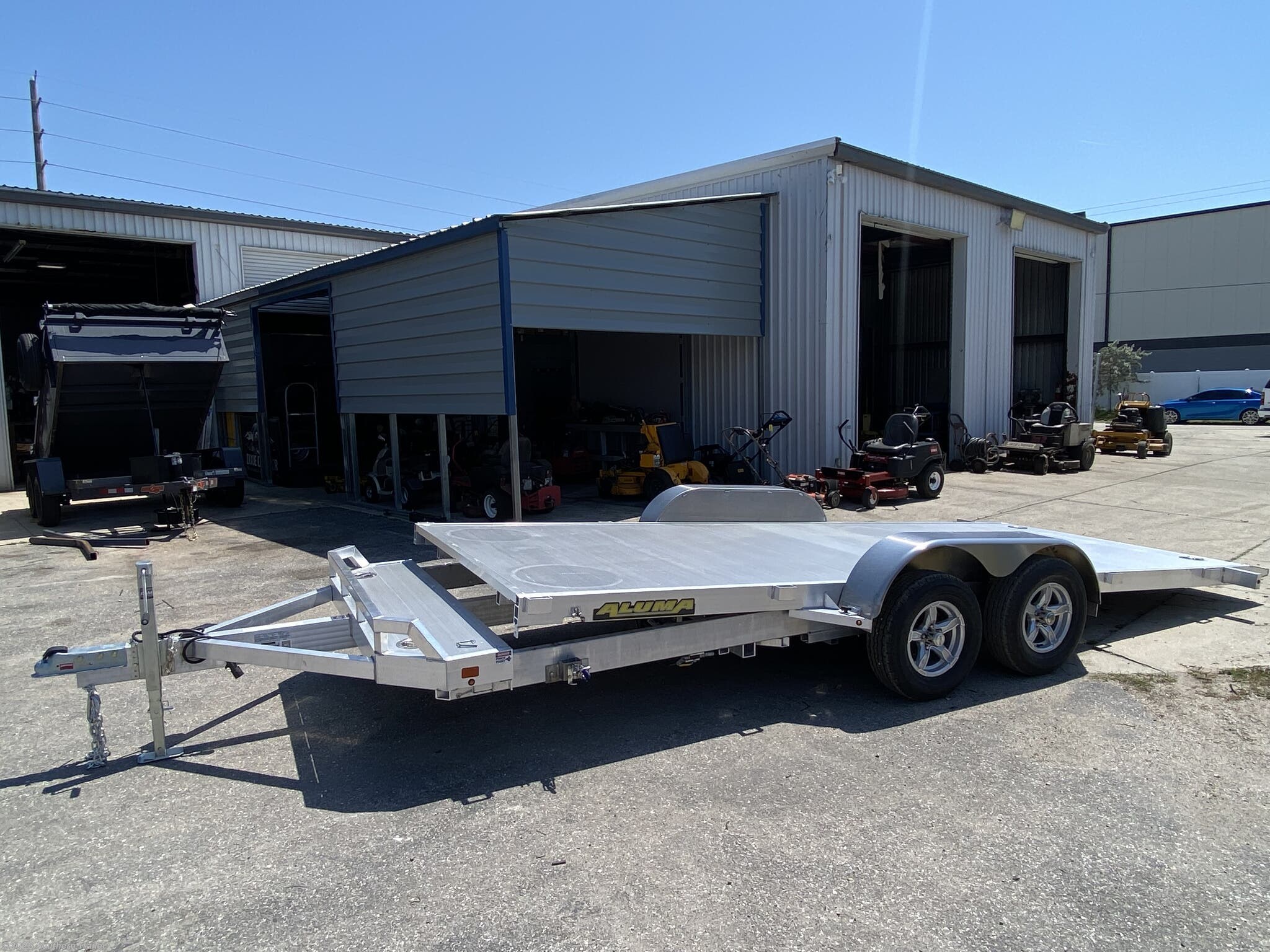6x18 Car Hauler Trailer for sale New Aluma 8218 Tilt 18' Aluminum