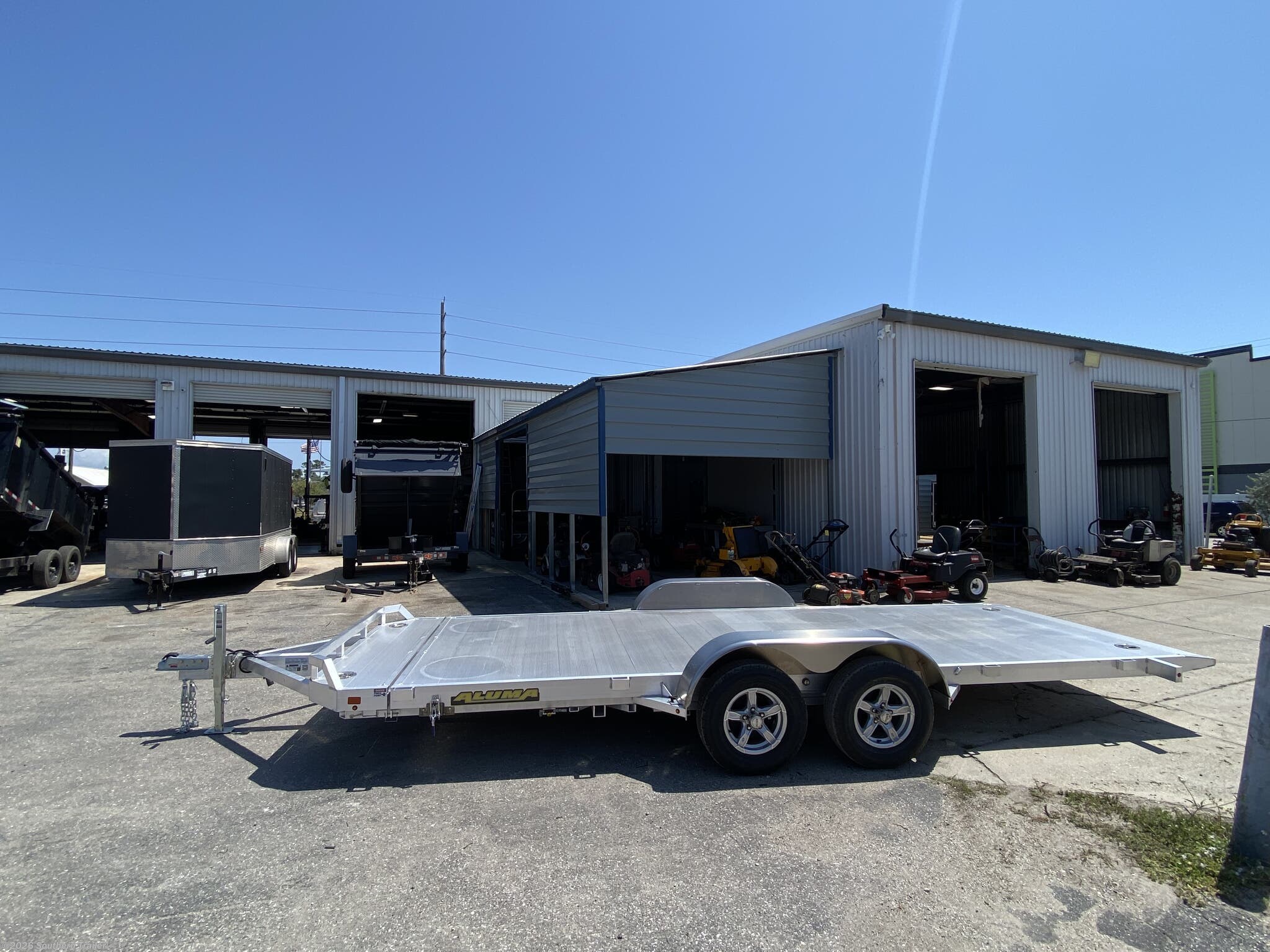 6x18 Car Hauler Trailer for sale New Aluma 8218 Tilt 18' Aluminum