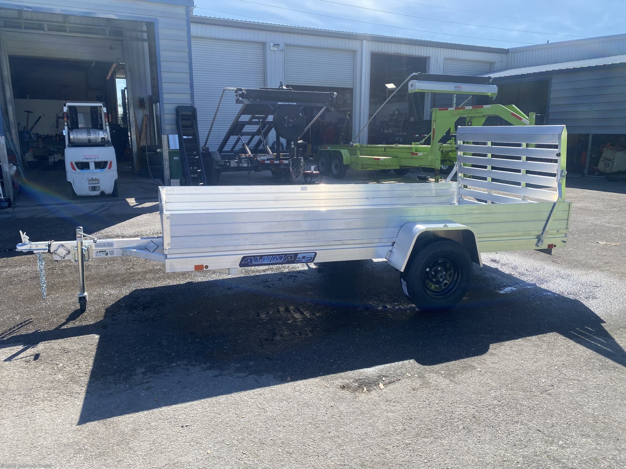 New 2025 Aluma 6812H-S-TG 12&apos; Aluminum Utility Trailer 2990 GVWR available in Englewood, Florida