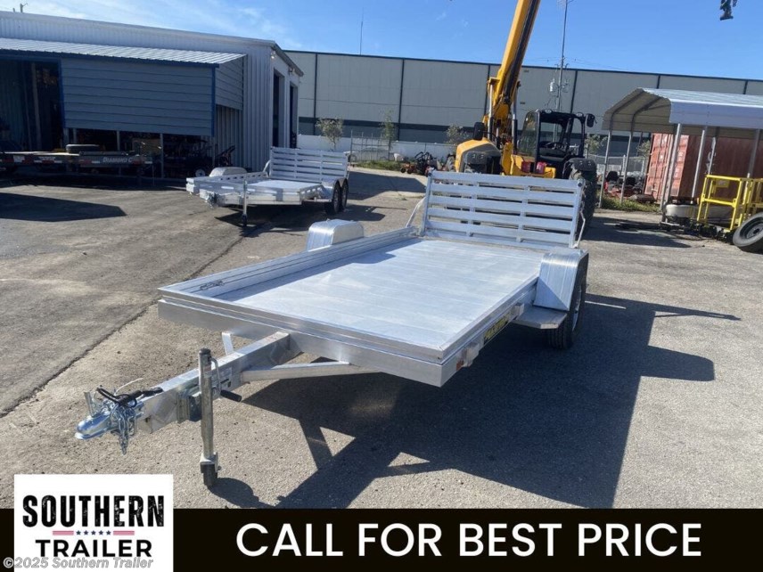 New 2025 Aluma 6812H-S-BT 12&apos; Aluminum Utility Trailer w/ Bi-Fold Gate available in Englewood, Florida