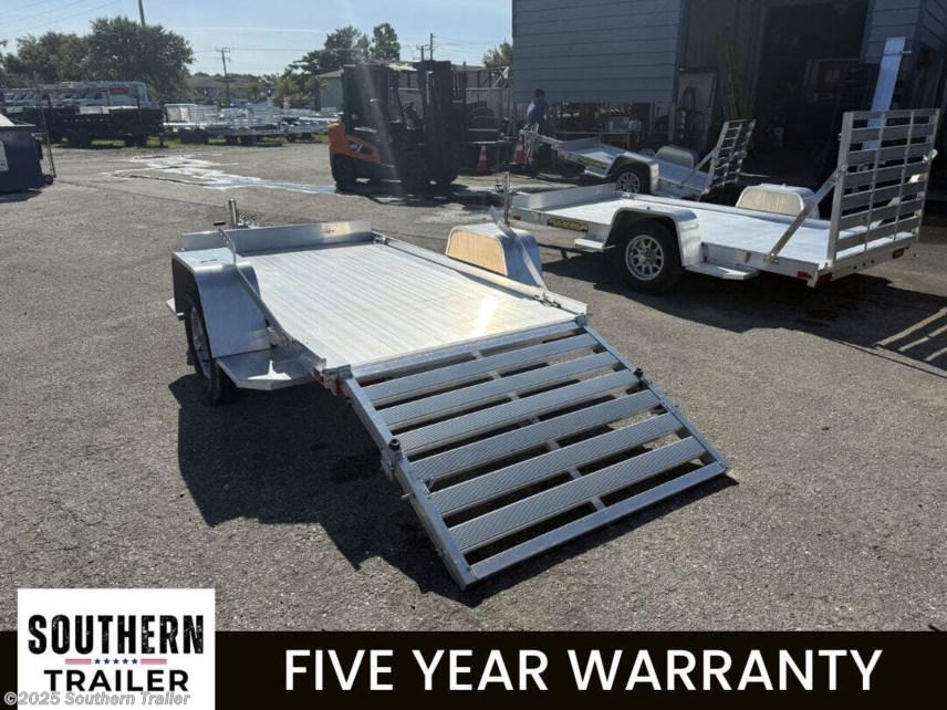 New 2026 Aluma 548S-BT Aluminum 8&apos; Utility Trailer available in Englewood, Florida