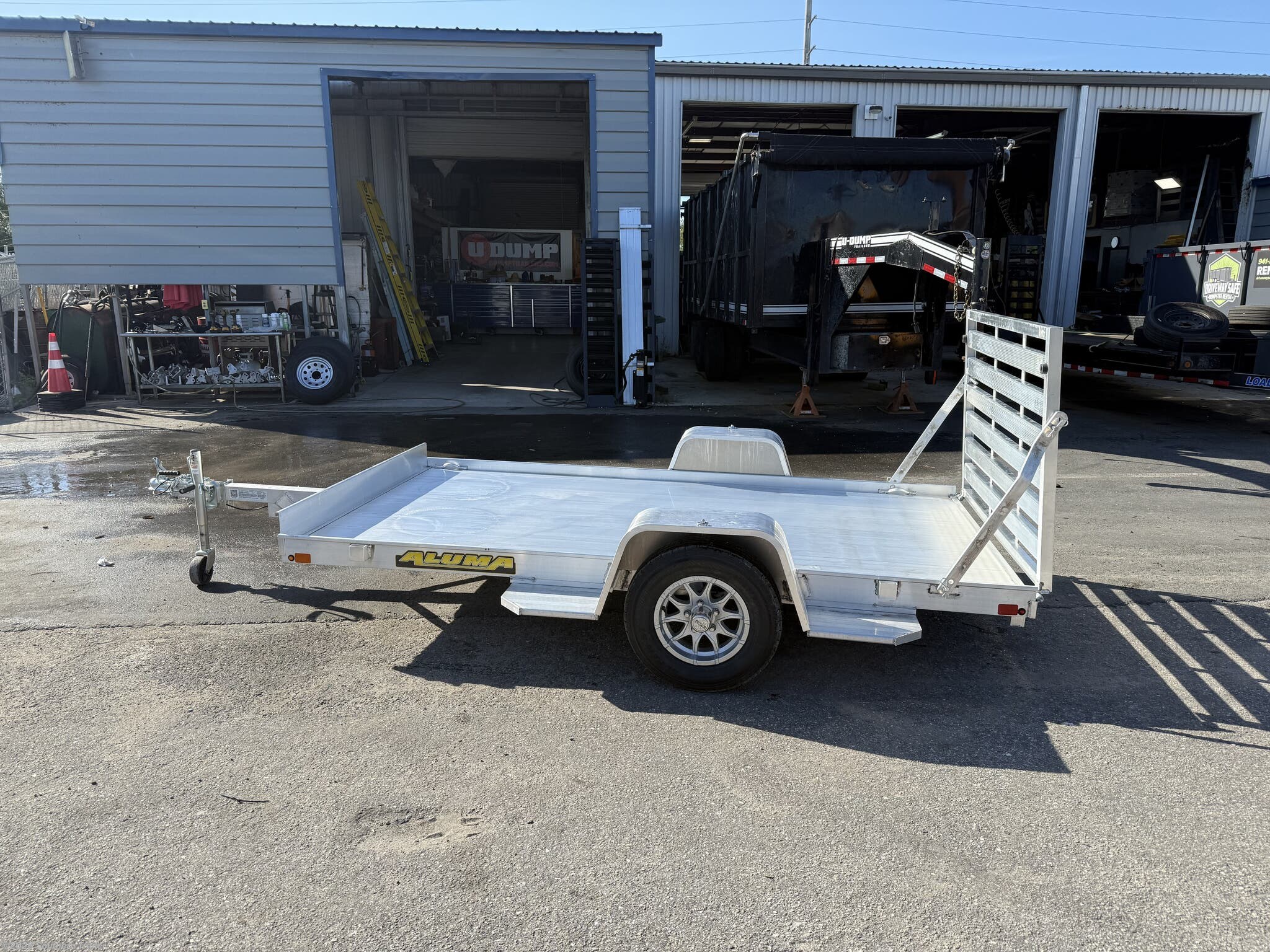 New 2026 Aluma 6310S-TG 10' Single Axle Aluminum Utility Trailer 2K GVWR available in Englewood, Florida