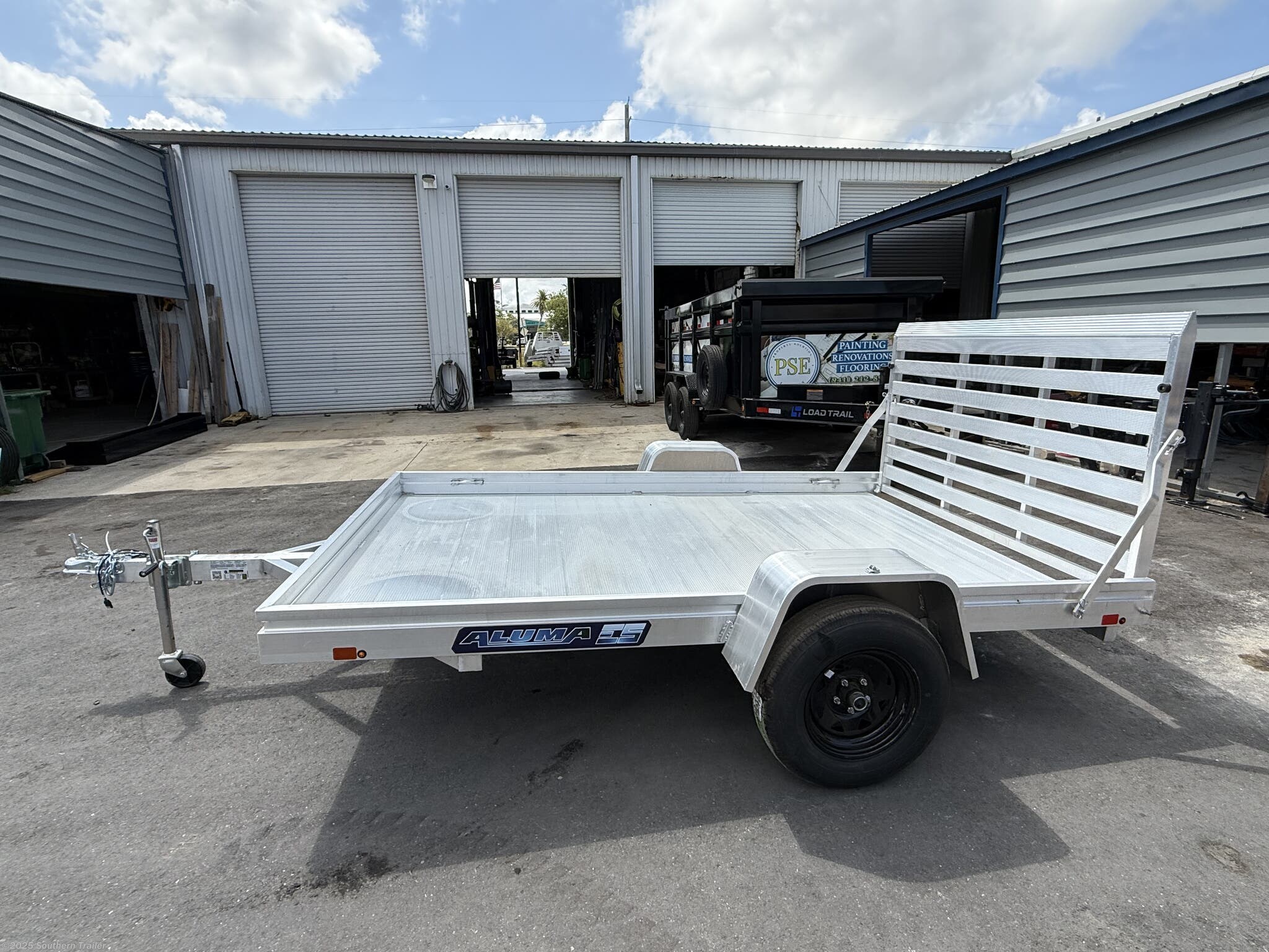 New 2026 Aluma 7810ESA-S-TG 10&apos; Aluminum Utility Trailer available in Englewood, Florida