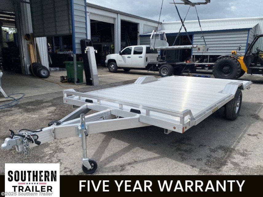 New 2026 Aluma WB15H-S-EL 15&apos; Aluminum Single Axle Wide Body Utility Trailer available in Englewood, Florida