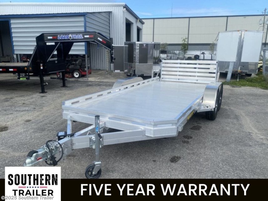 New 2026 Aluma 7816TA-EL-BT-RTD 16&apos; Aluminum Bi-Fold Tailgate Utility Trailer available in Englewood, Florida