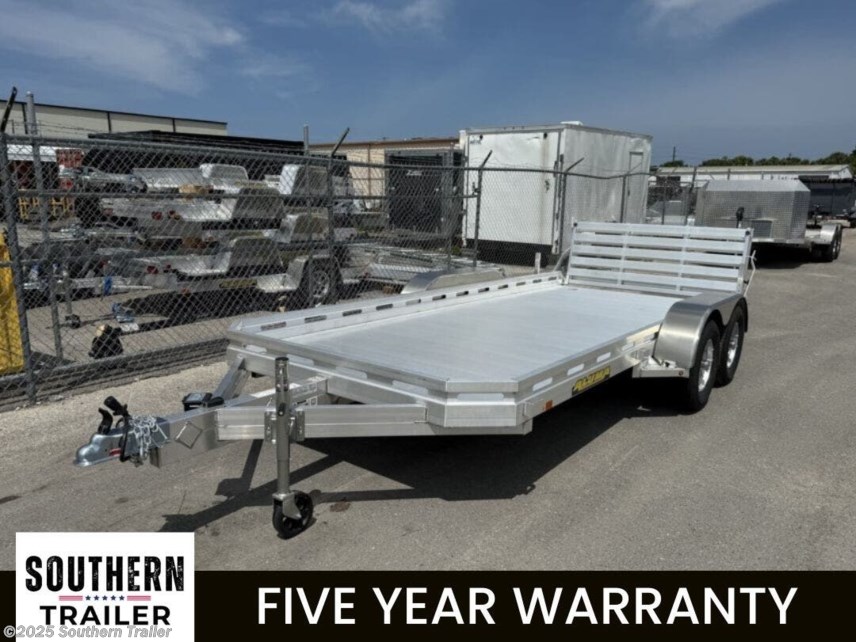 New 2026 Aluma 7816TA-EL-BT-RTD 16&apos; Aluminum Utility Trailer w/Bi-Fold Gate 7K GVW available in Englewood, Florida