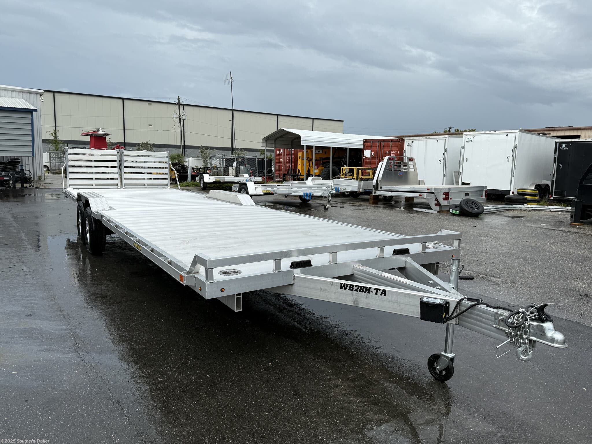 2026 Aluma WB28H-TA-EL-DOF-R-RR 28&apos; Drive Over Fender Aluminum Trailer 9.9K GVWR - New Equipment Trailer for sale by Southern Trailer in Englewood, Florida