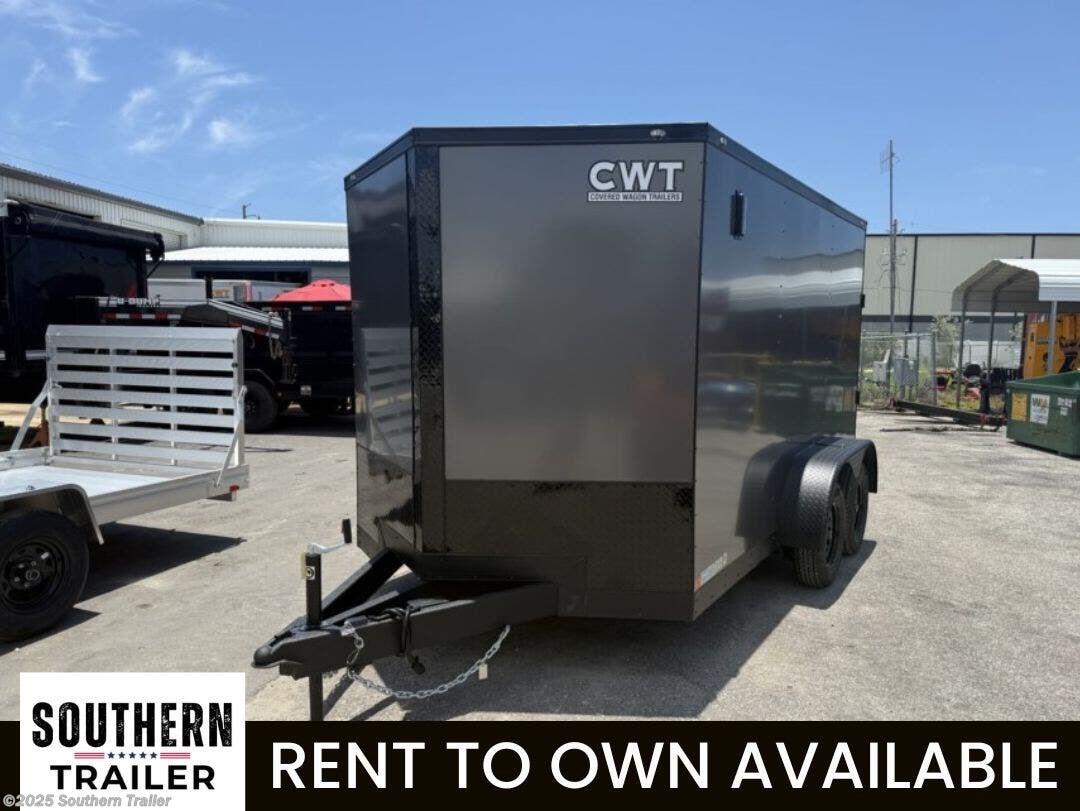 2025 Covered Wagon 7X12 Tandem Axle Upgraded Enclosed Cargo 7K GVWR