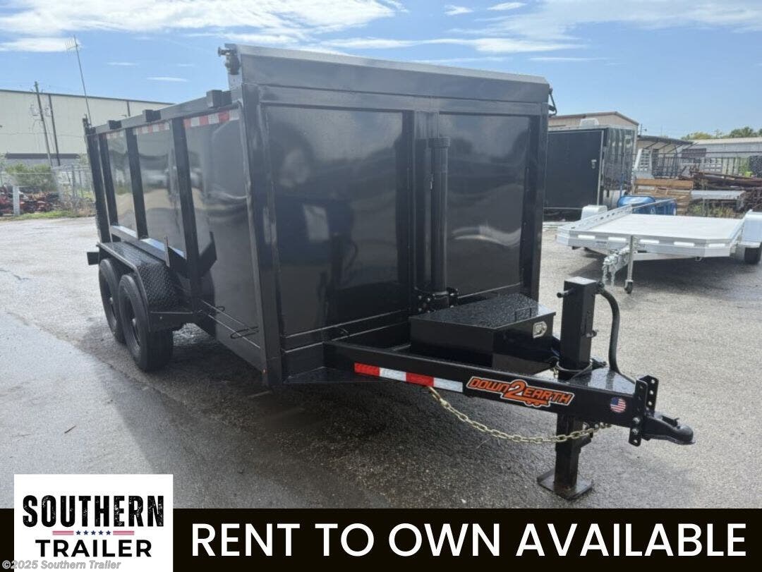 2026 Down 2 Earth 82X14X4 Tall Side Telescopic Dump 7GA Floor 14K