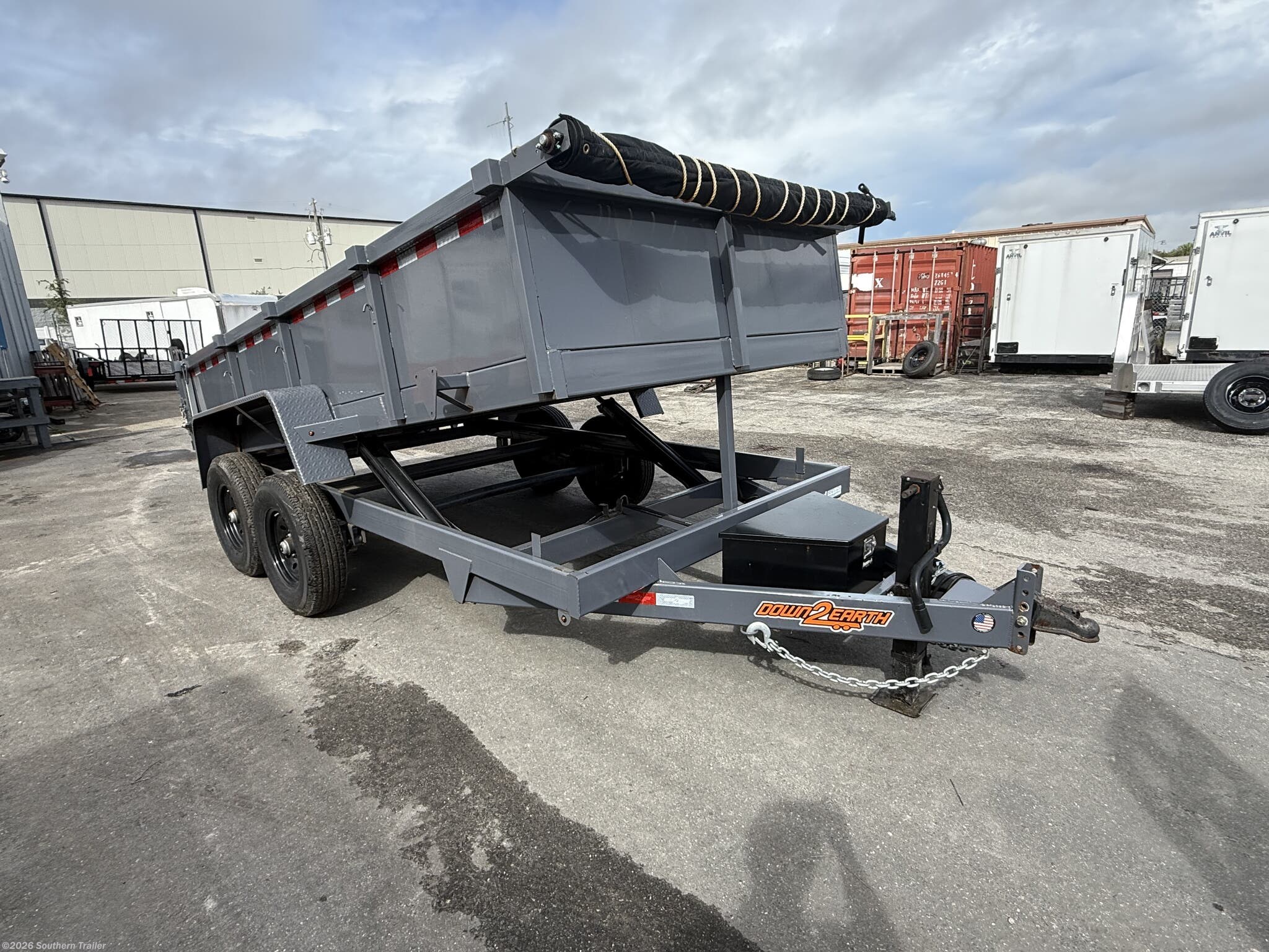 2024 Down 2 Earth 82X14X2 Dump Trailer W/7GA Floor 14K GVWR - New Dump Trailer for sale by Southern Trailer in Englewood, Florida