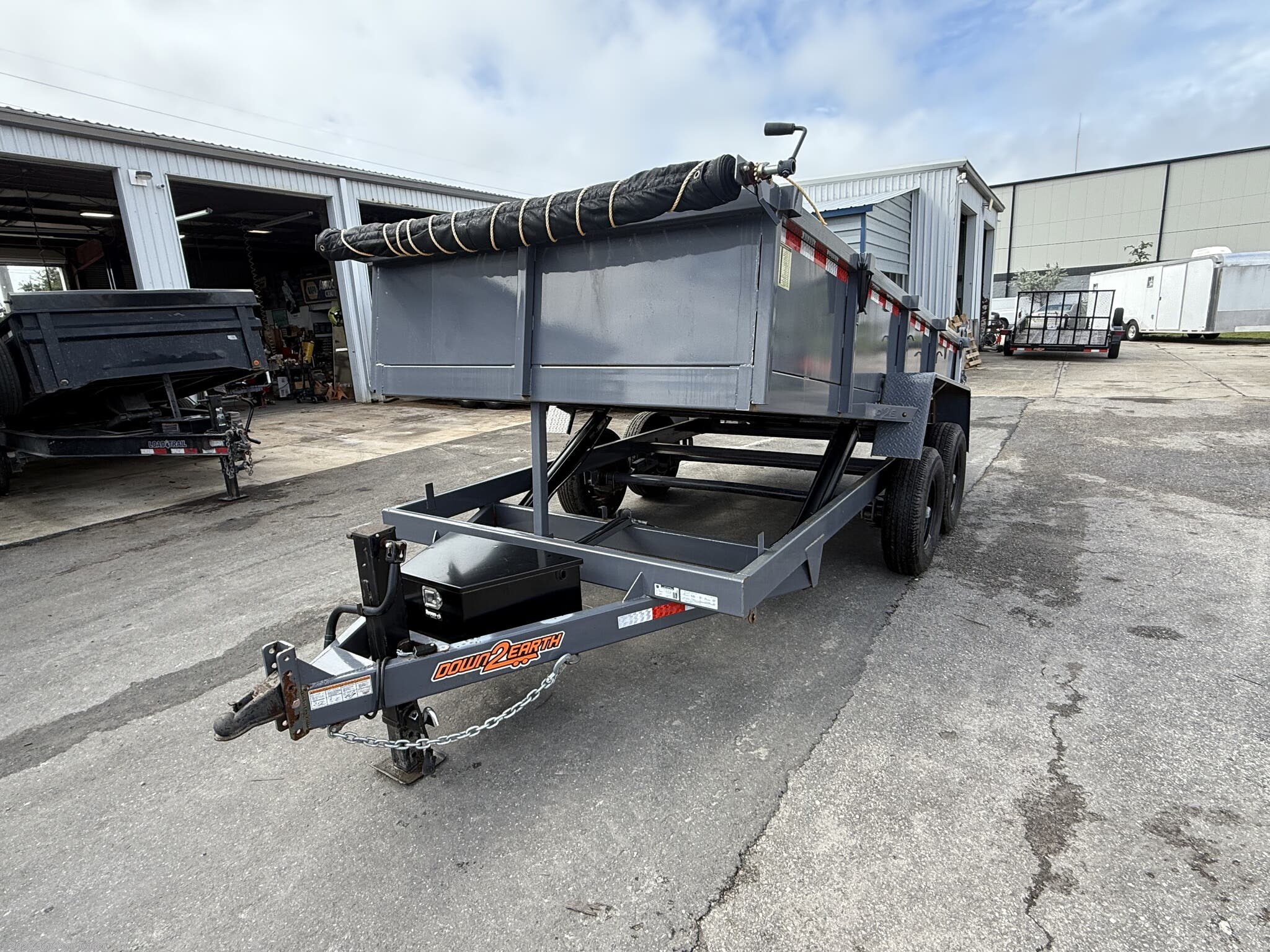 New 2024 Down 2 Earth 82X14X2 Dump Trailer W/7GA Floor 14K GVWR available in Englewood, Florida