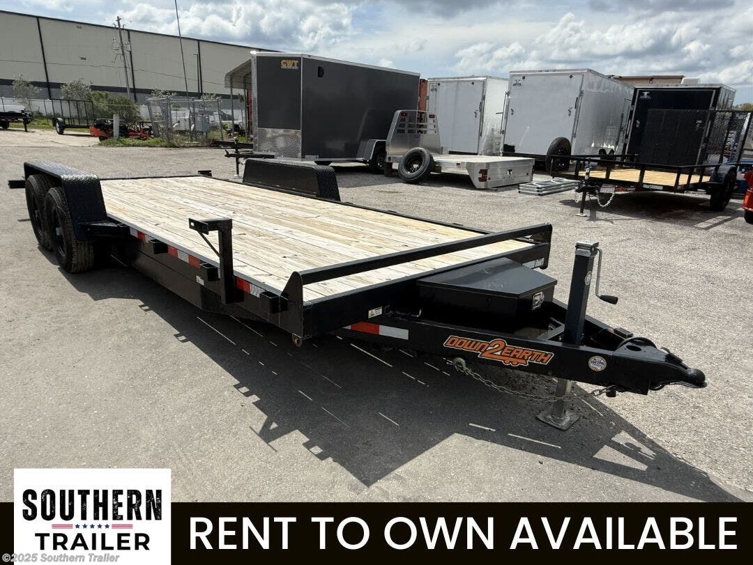 2023 Down 2 Earth 82X20 Power Tilt Car Hauler Trailer 7K GVWR