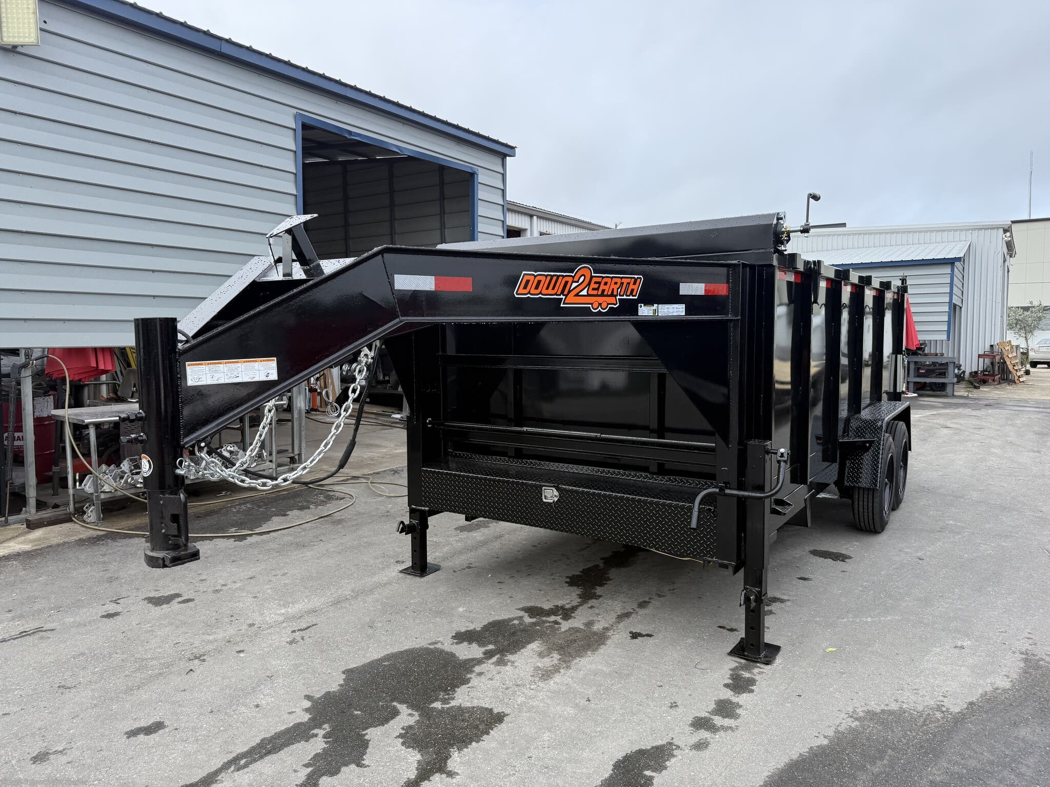 2026 Down 2 Earth 82X16X4 Gooseneck Dump 7GA Floor W/Tarp 17.5K LB - New Dump Trailer for sale by Southern Trailer in Englewood, Florida