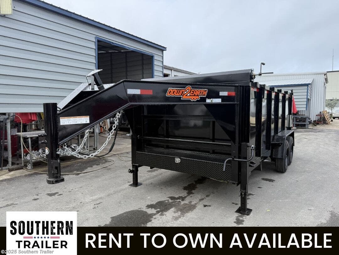 2026 Down 2 Earth 82X16X4 Gooseneck Dump 7GA Floor W/Tarp 17.5K LB
