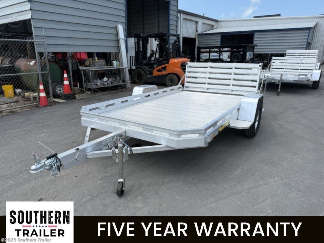 2026 Aluma 7712H-S-BT 77X12 Aluminum Utility Trailer Bi-Fold Gate